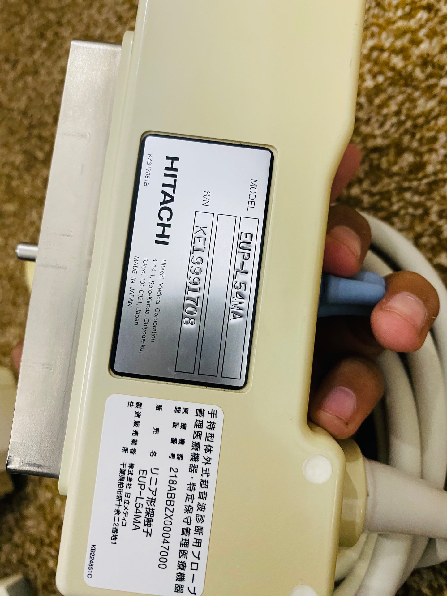 ..Hitachi EUP-L54MA linear probe Checked
