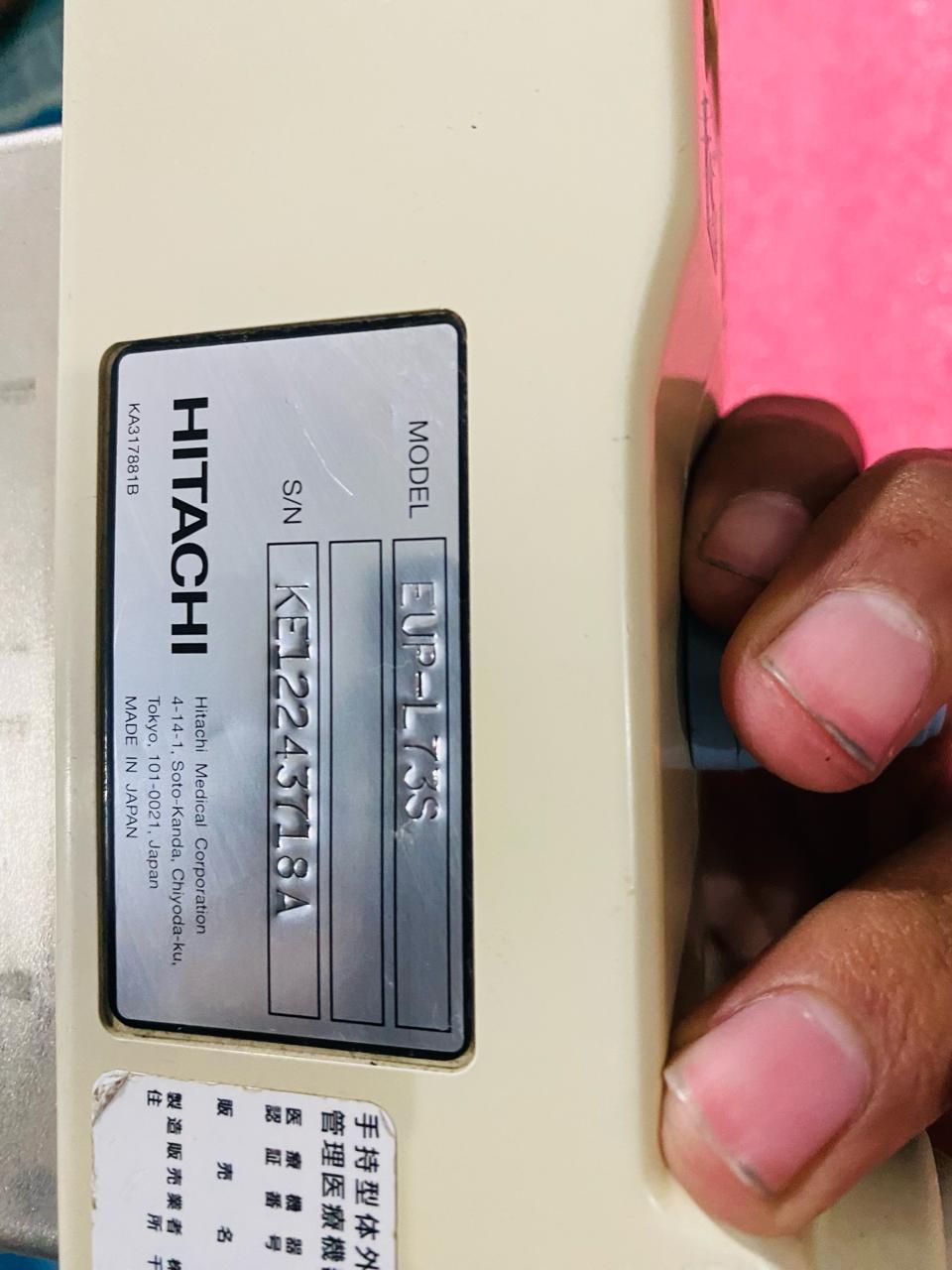 ..Hitachi EUP-L73S linear probe Checked