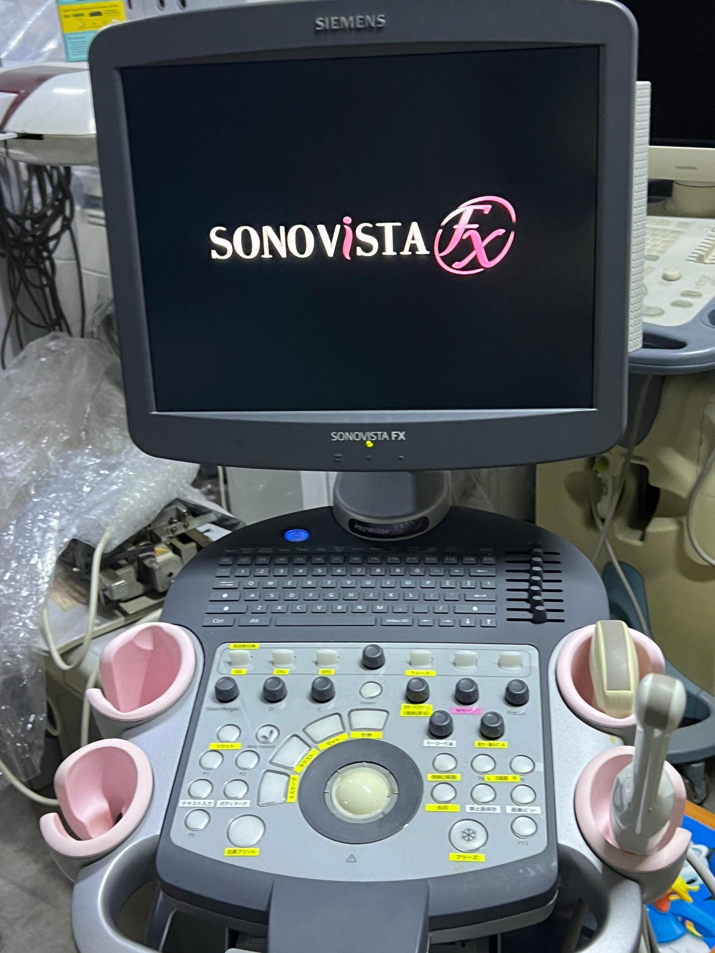 Sonovista FX Premium edition black and white ultrasound with convex tvs probe