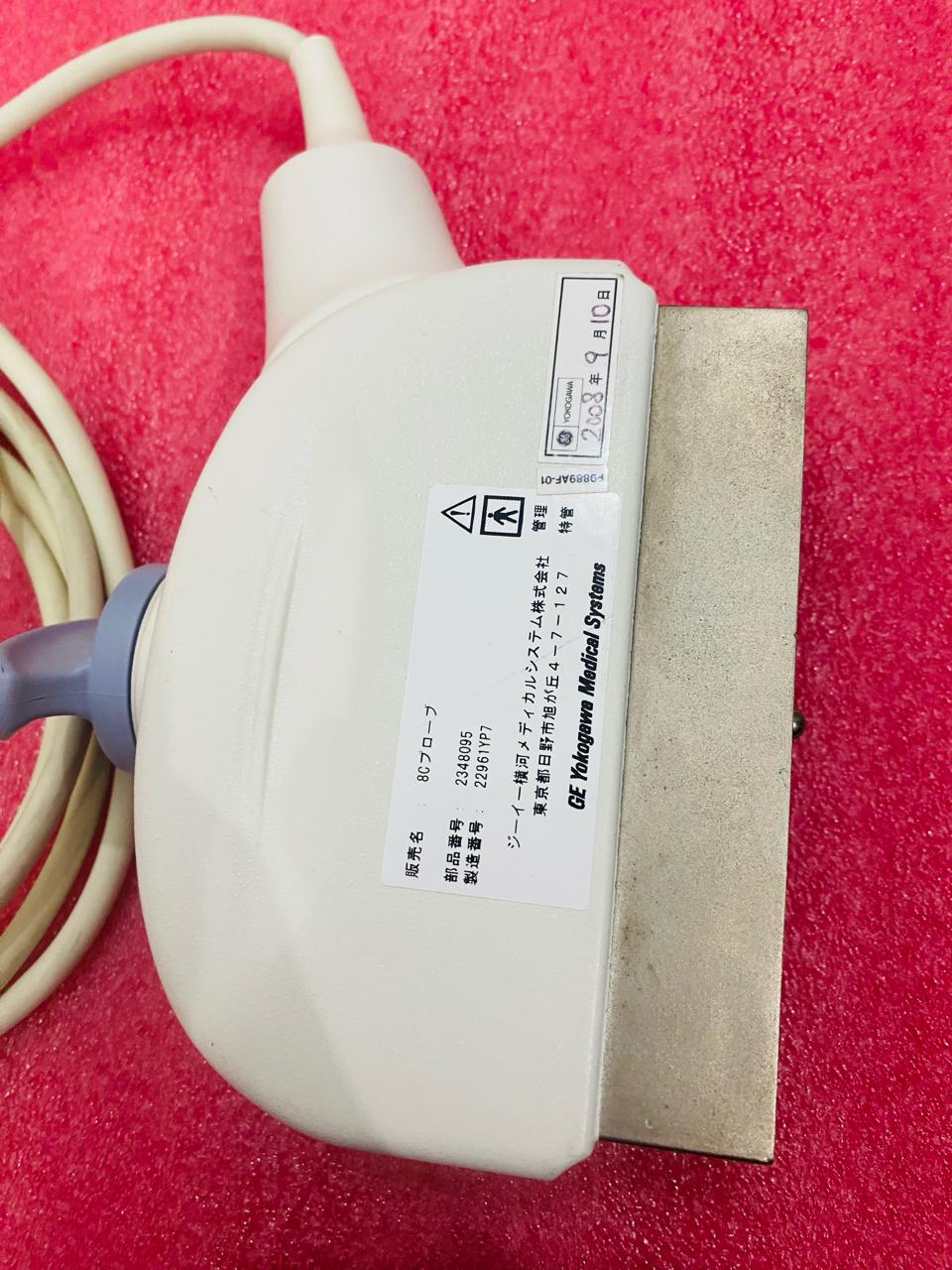 ..GE 8C micro convex array ultrasound transducer. Checked