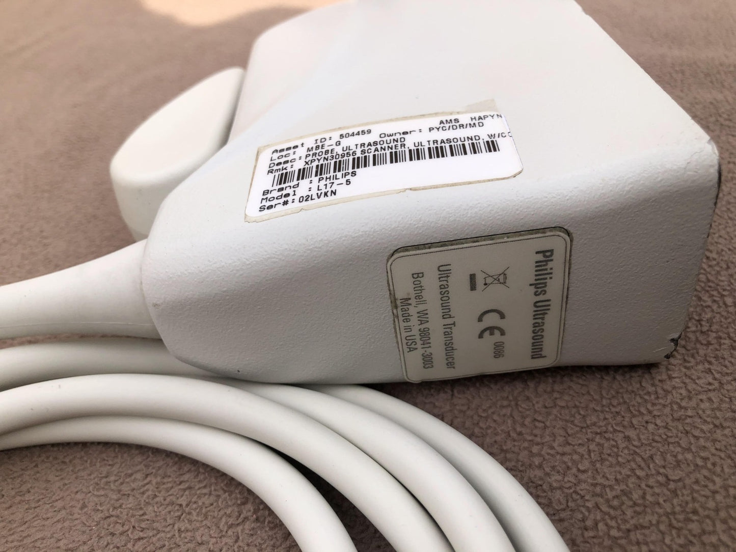 ..Philips L17-5 linear probe - Japan Medical Company LTD