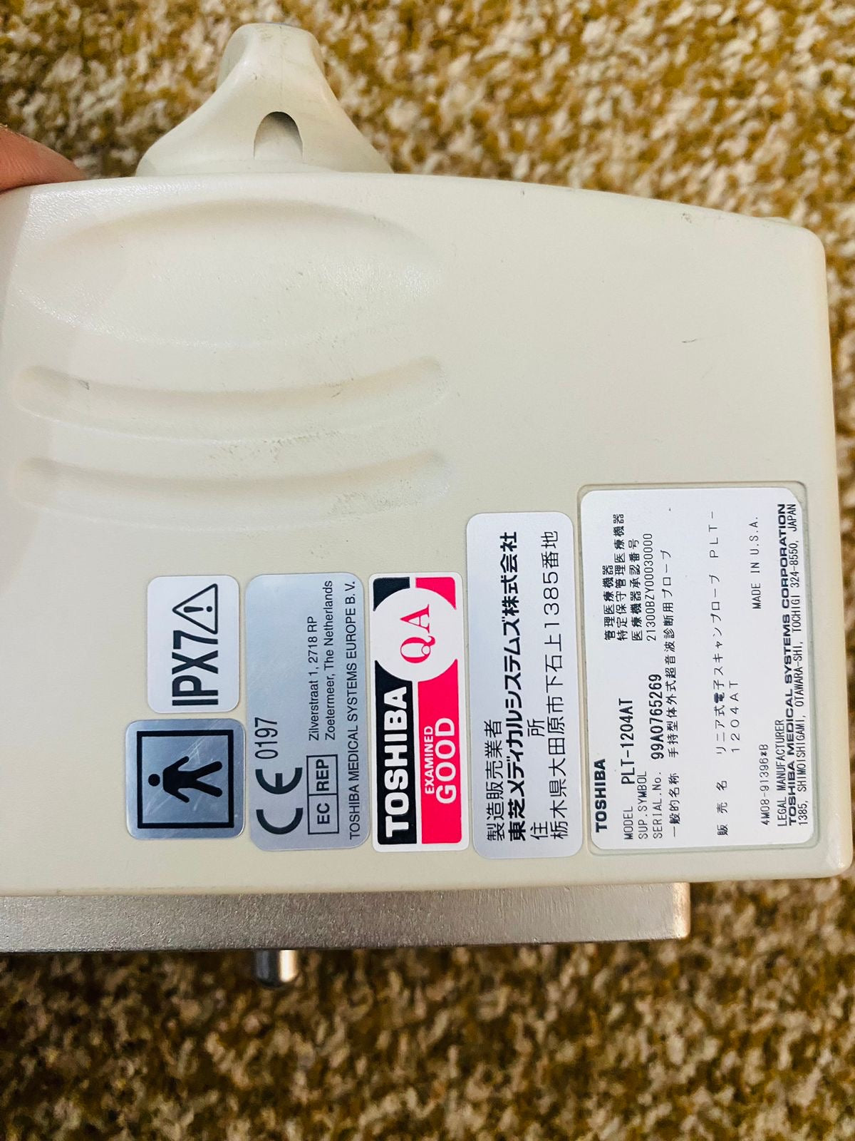 P..Toshiba PLT-1204AT linear probe