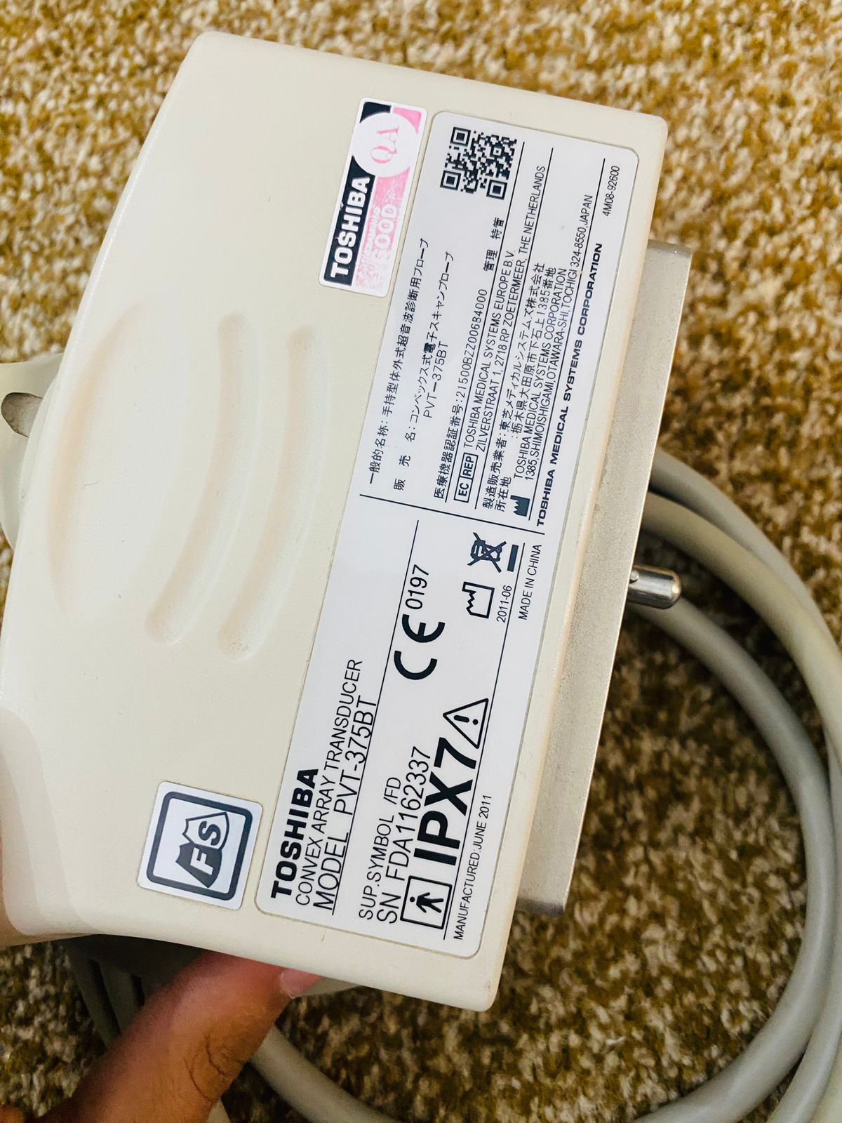 P..Toshiba PVT-375BT Convex Probe