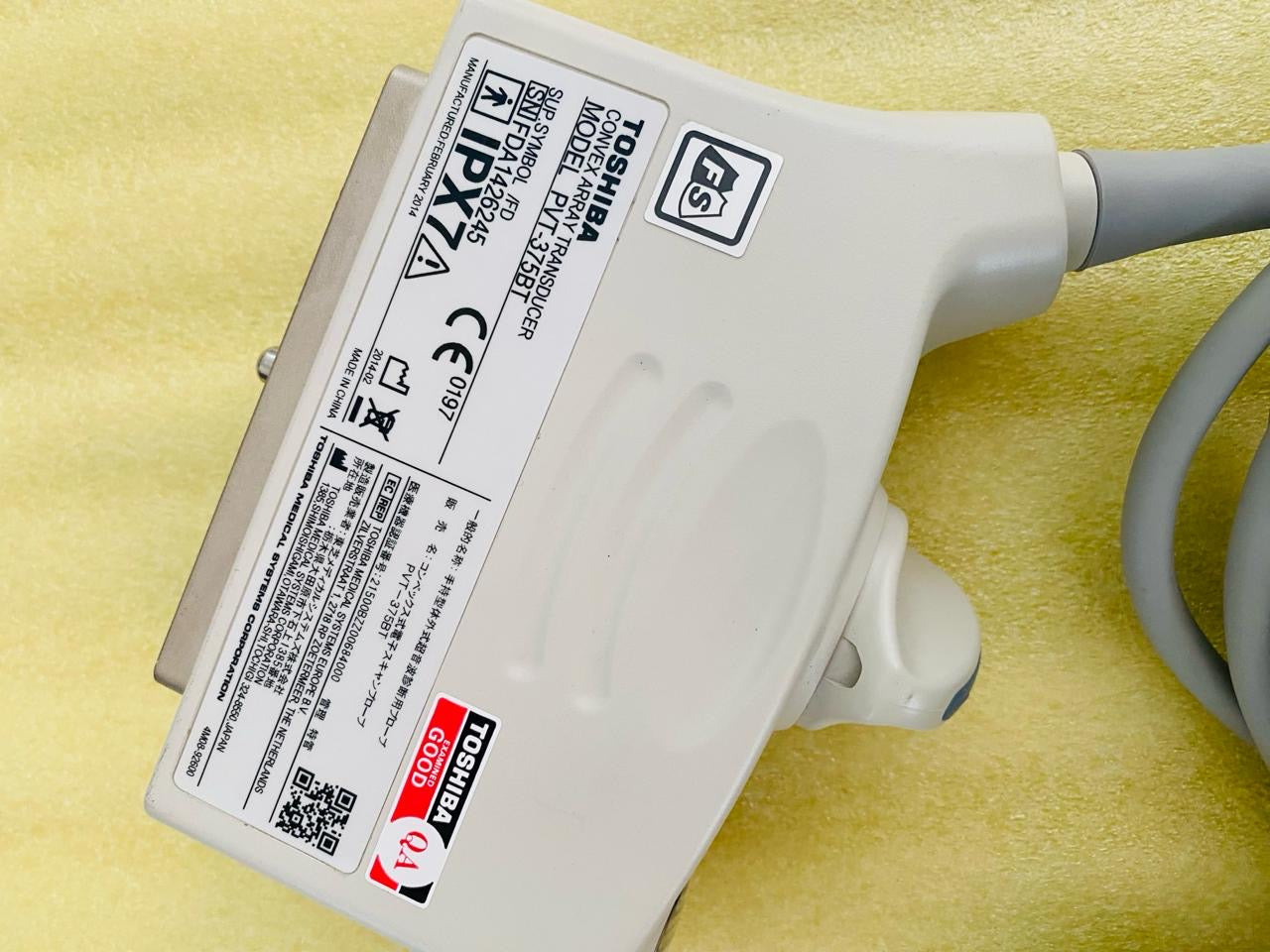 Z..Toshiba PVT-375BT Convex Probe checked DXB