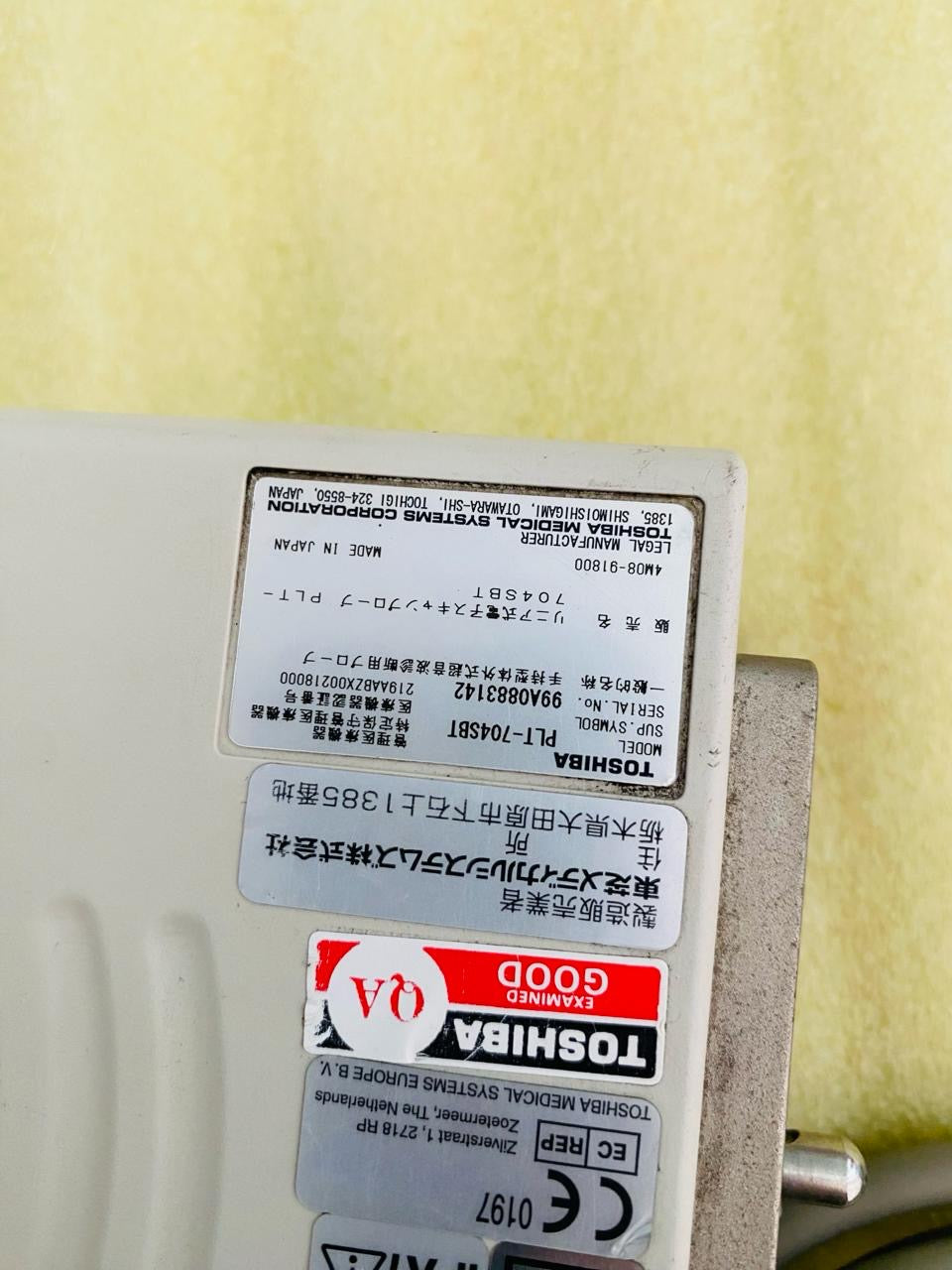 Z..Toshiba PLT-704SBT linear probe uc dxb