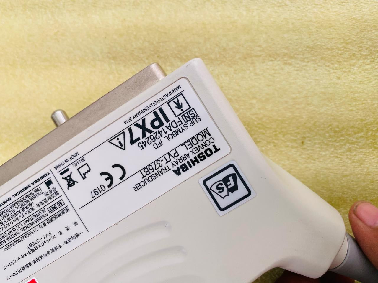 Z..Toshiba PVT-375BT Convex Probe checked DXB