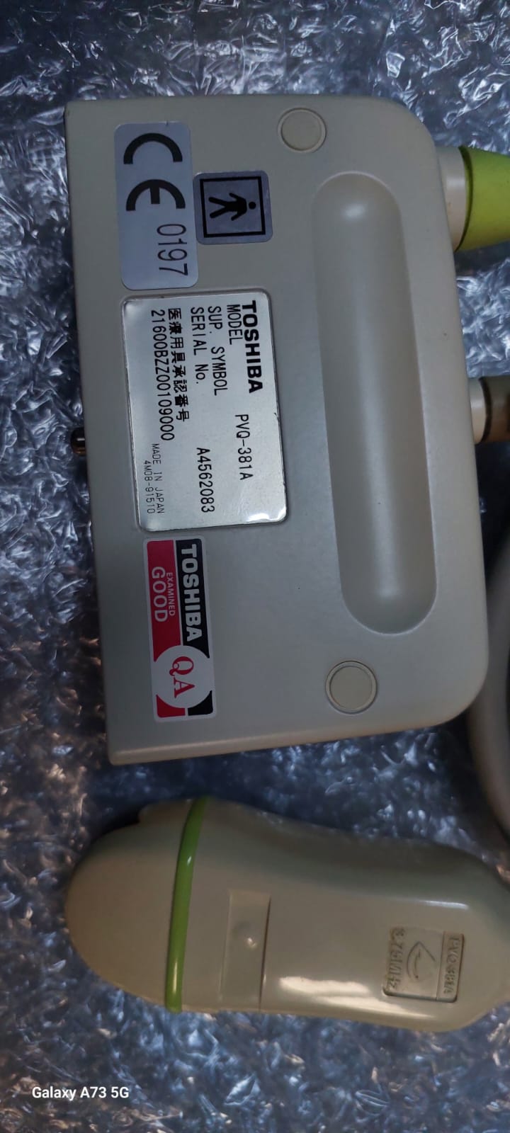 PVQ-381A Curved array / microconvex transducer for Famio 8 ultraosund checked DXB
