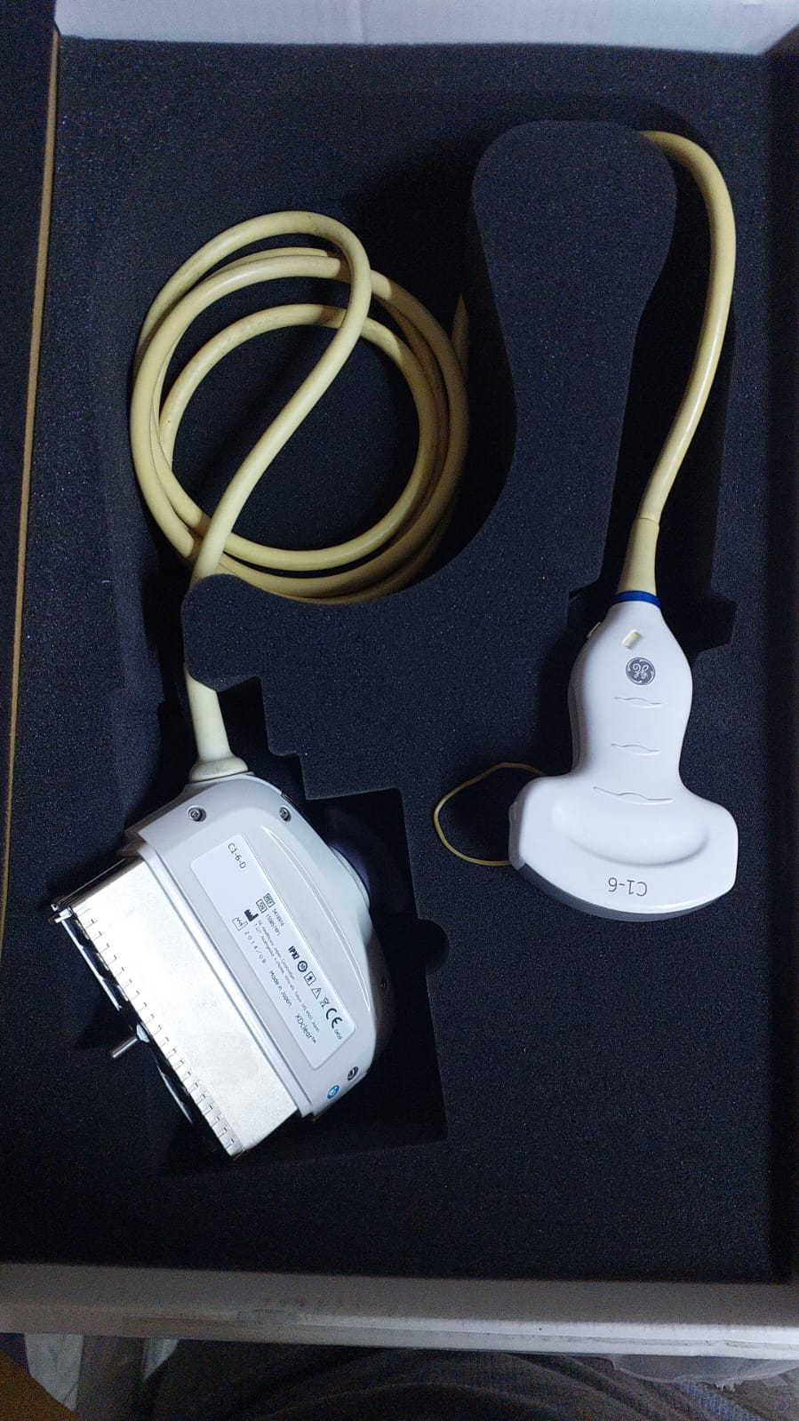 GE C1-6-D Convex Array probe with XDclear transducer technology mfg:2014 Crystal of Probe is Damage SN: 150857YP1 checked DXB
