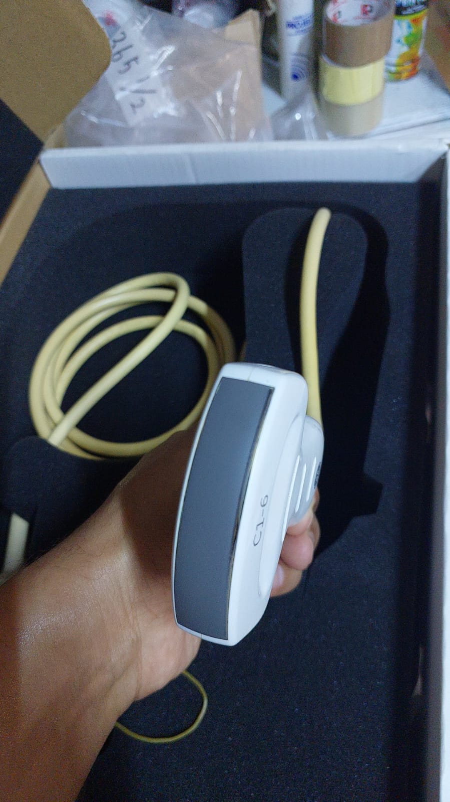 GE C1-6-D Convex Array probe with XDclear transducer technology mfg:2014 Crystal of Probe is Damage SN: 150857YP1 checked DXB