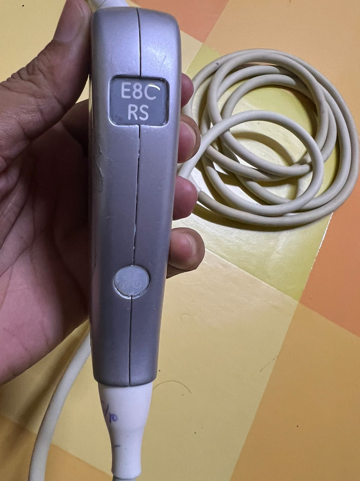 GE E8C-RS Probe, Transducer checked Mfg: 2015. 5/10