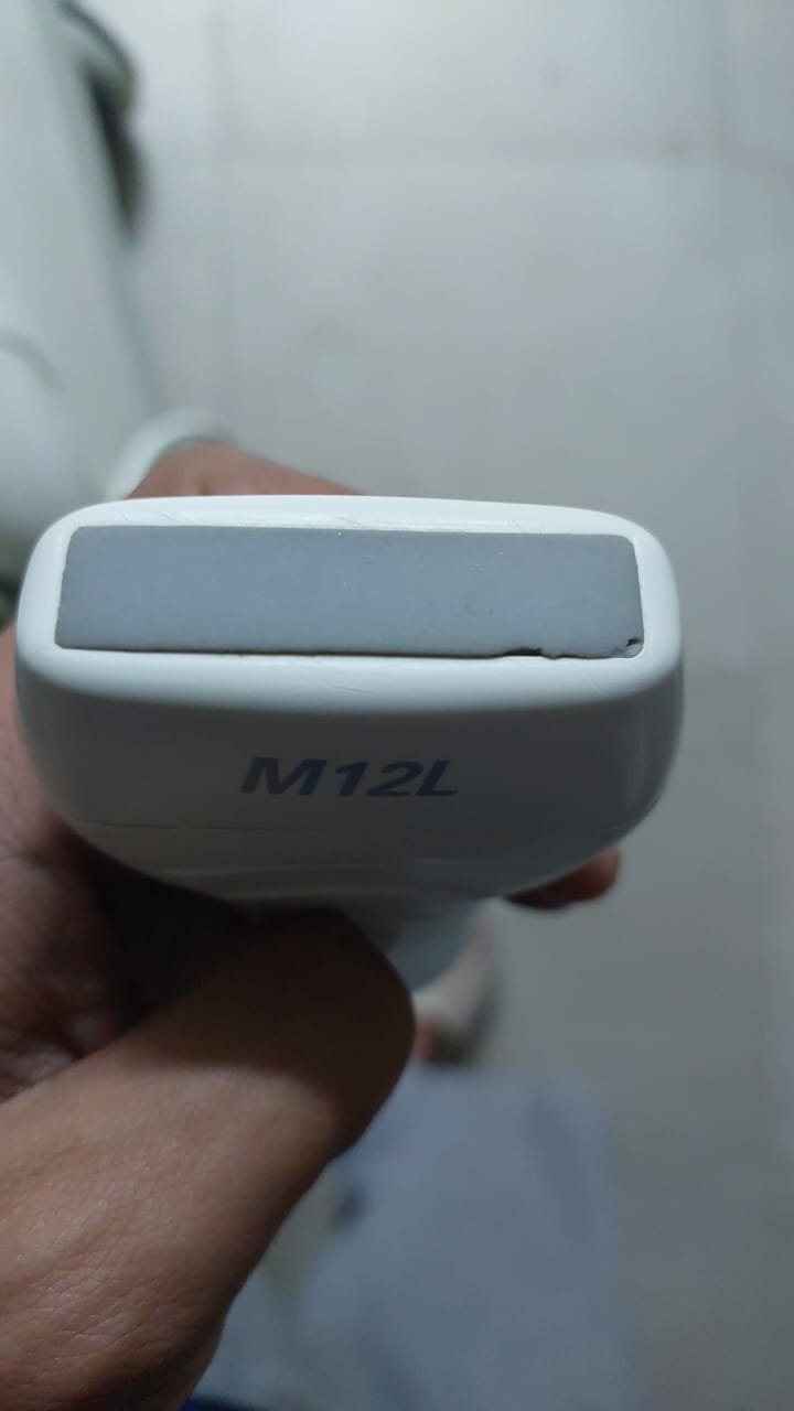 ..GE M12L linear probe, Mfg 2002. Checked