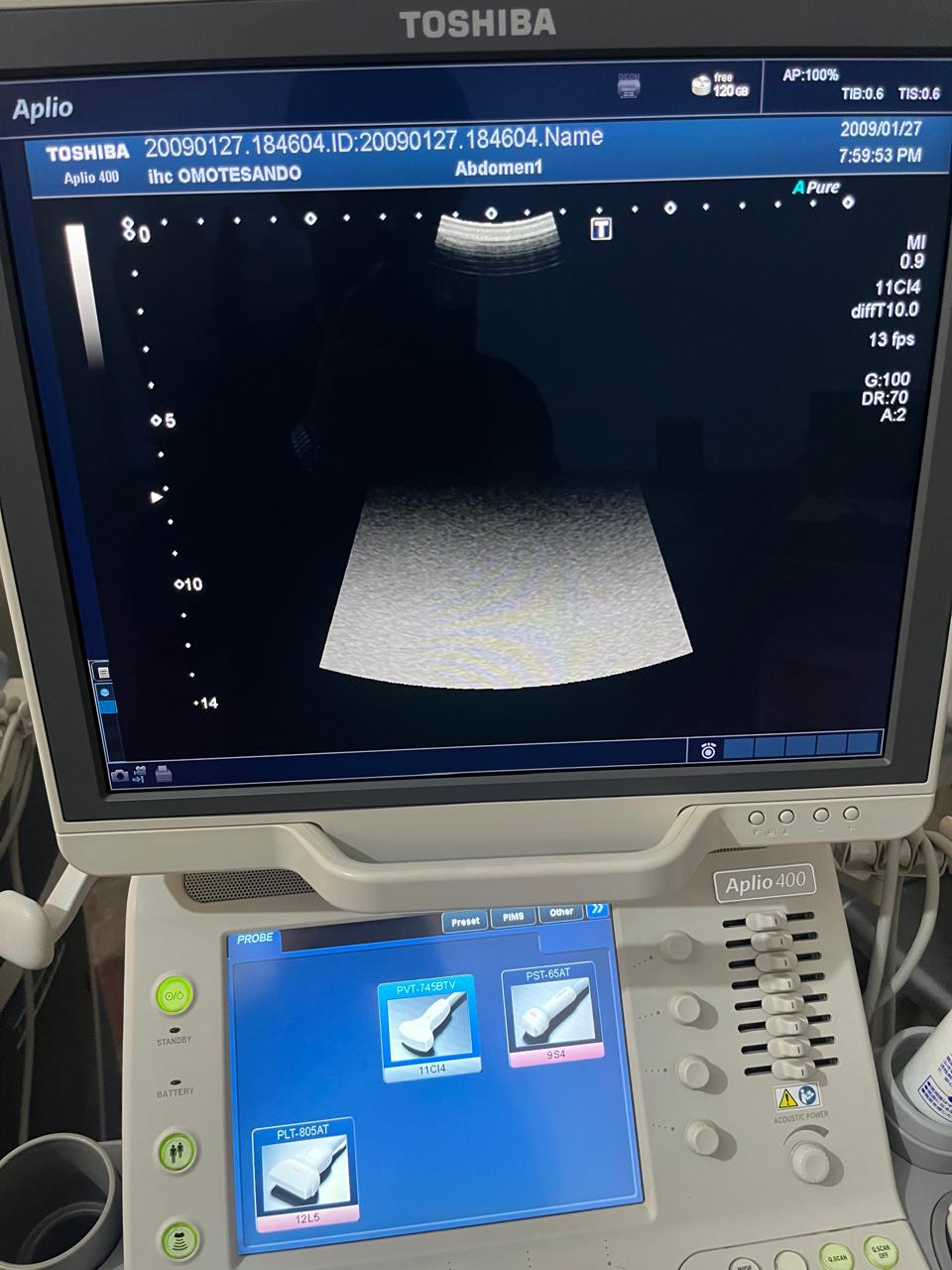 Z..Toshiba PVT-745BTV Micro convex probe checked DXB
