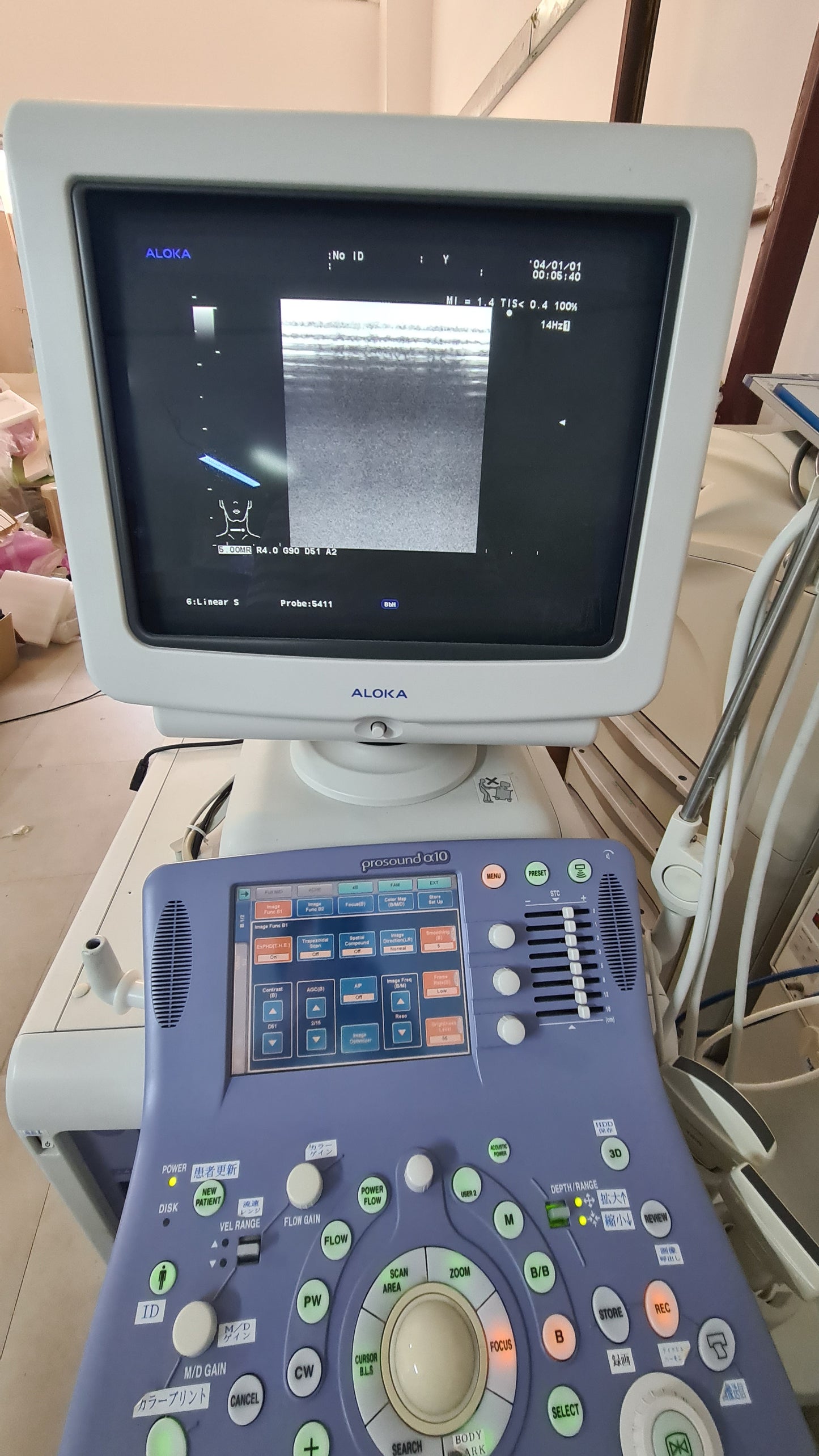Aloka UST-5411 PROB L SN. M00355 checked