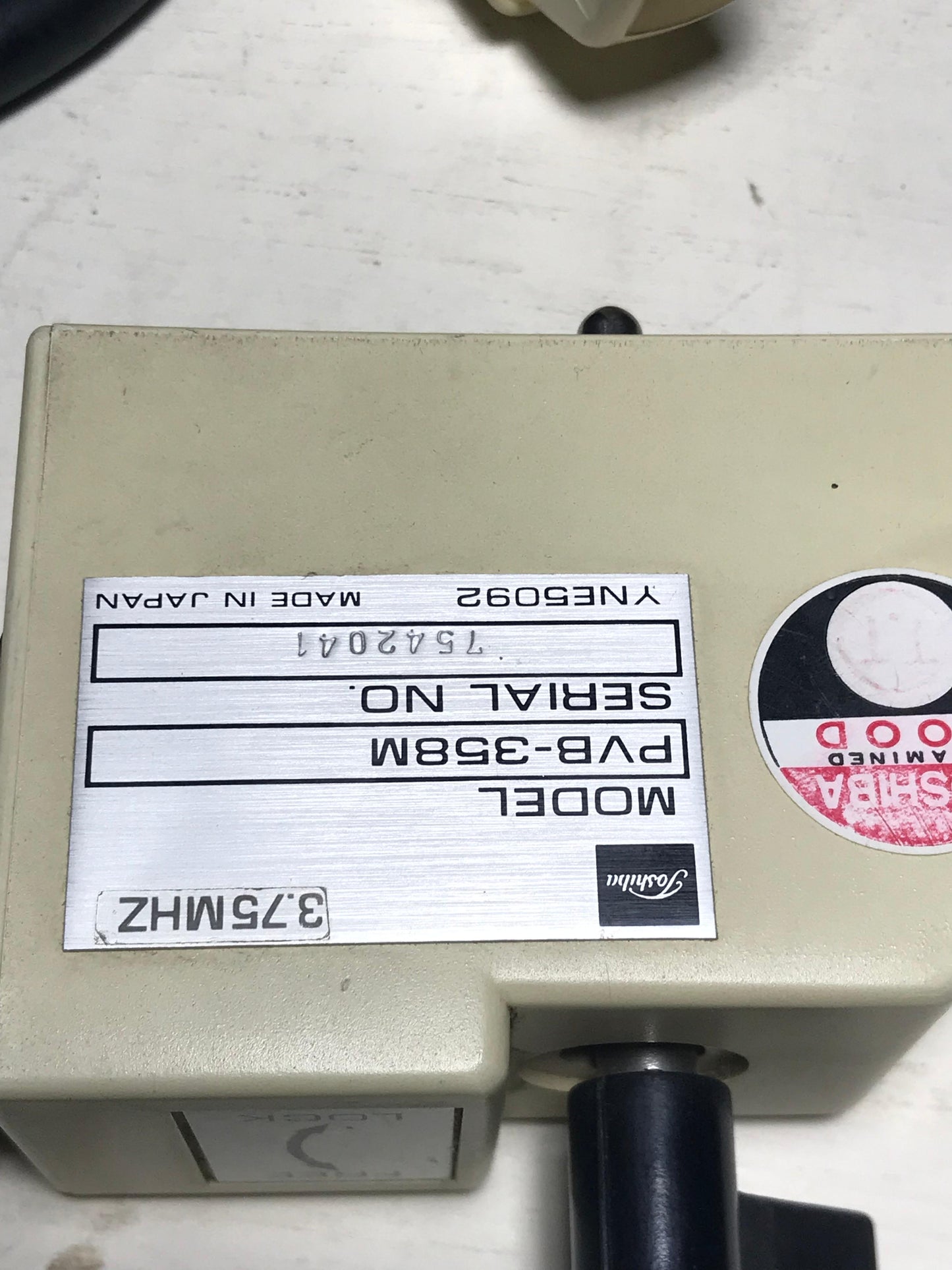 ...Toshiba PVB-358M Convex Probe
