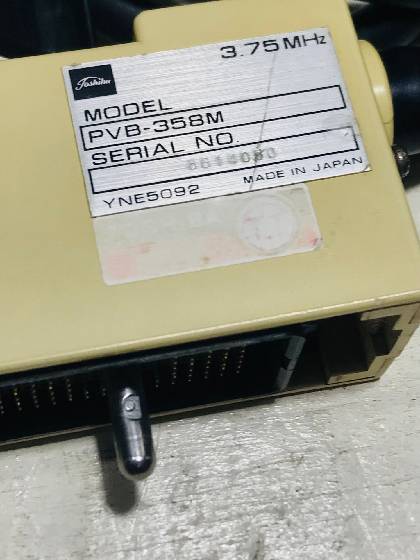 ...Toshiba PVB-358M Convex Probe UC