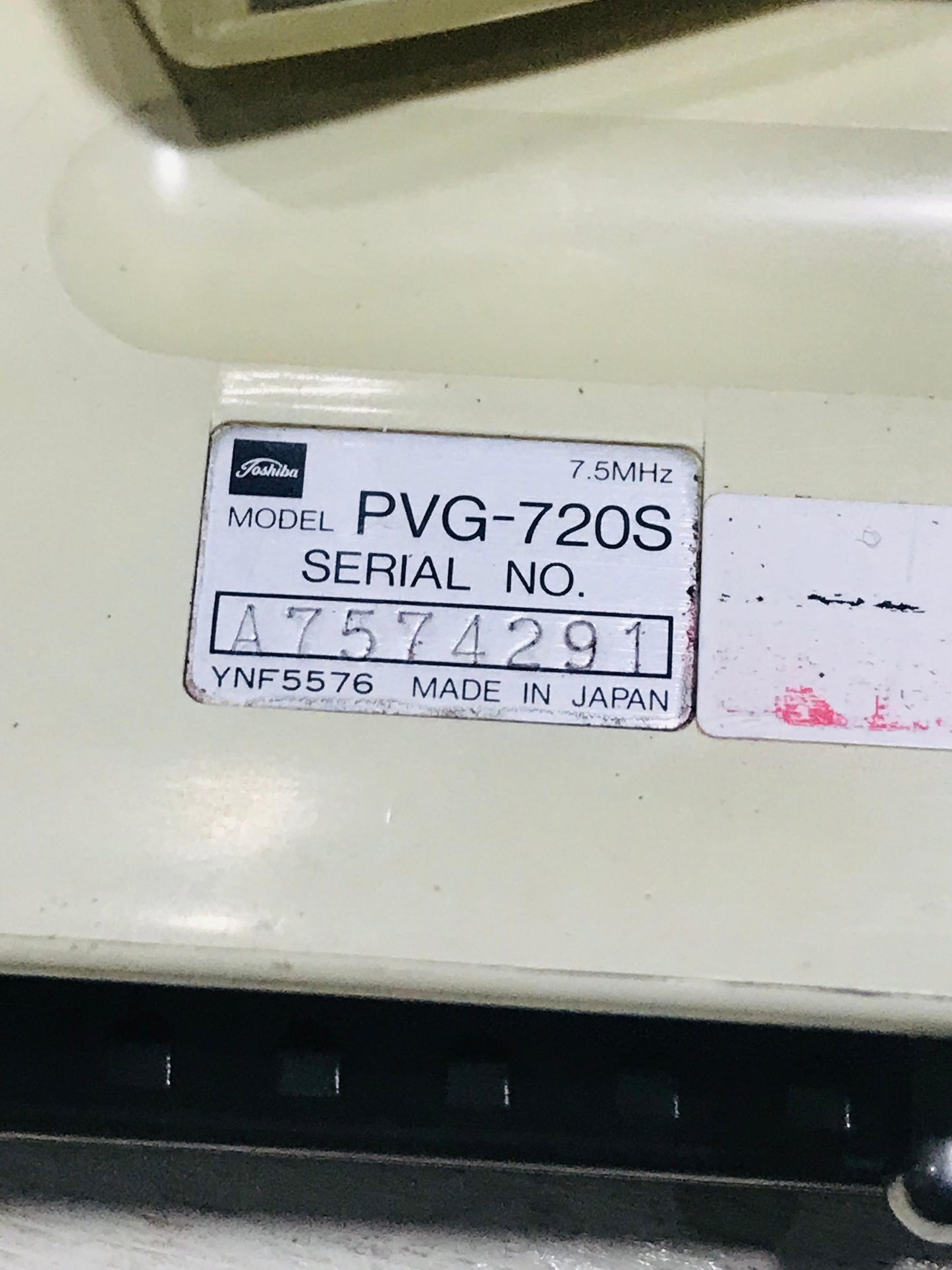 Toshiba PVG-720S Linear Probe UC