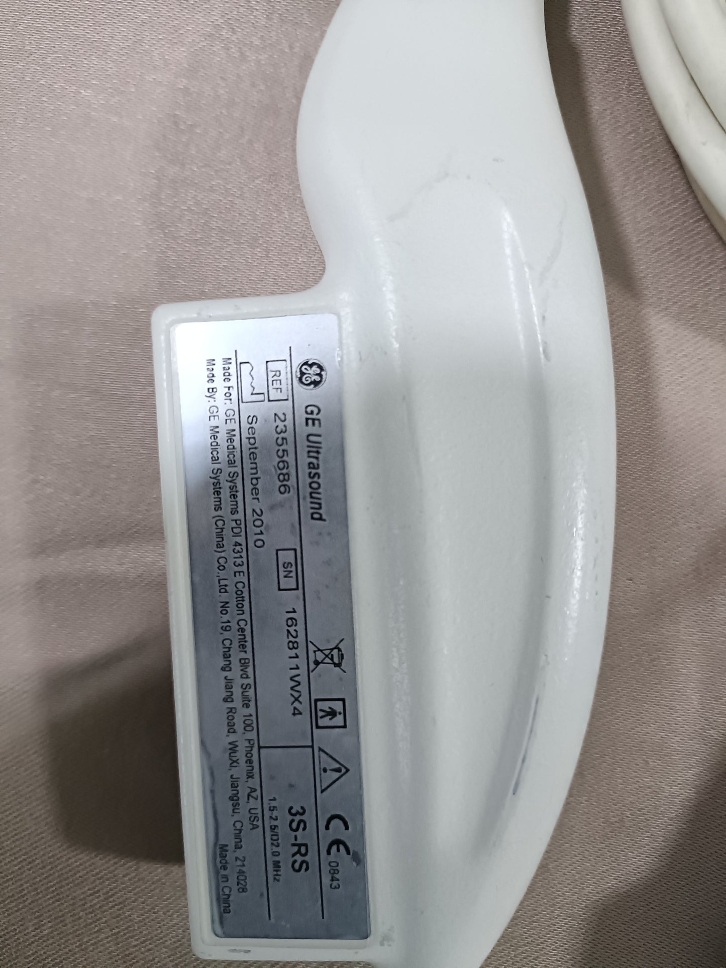 Ge 3s-Rs cardiac probe SN.162811WX4 UC DXB