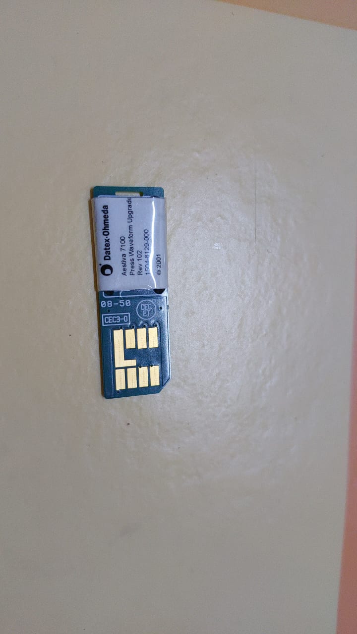 Memory stick, S/5 Aespire, S/5 ProTIVA and Aestiva/5 software feature upgrade