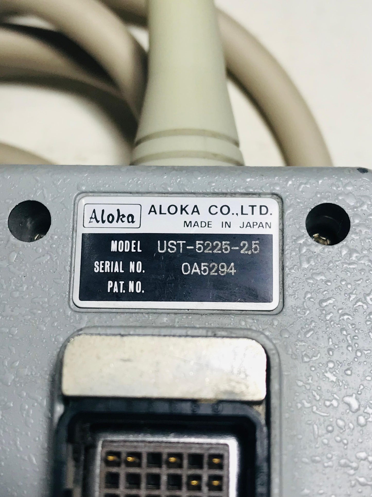 ...Aloka UST-5225-2.5 Cardiac Probe UC