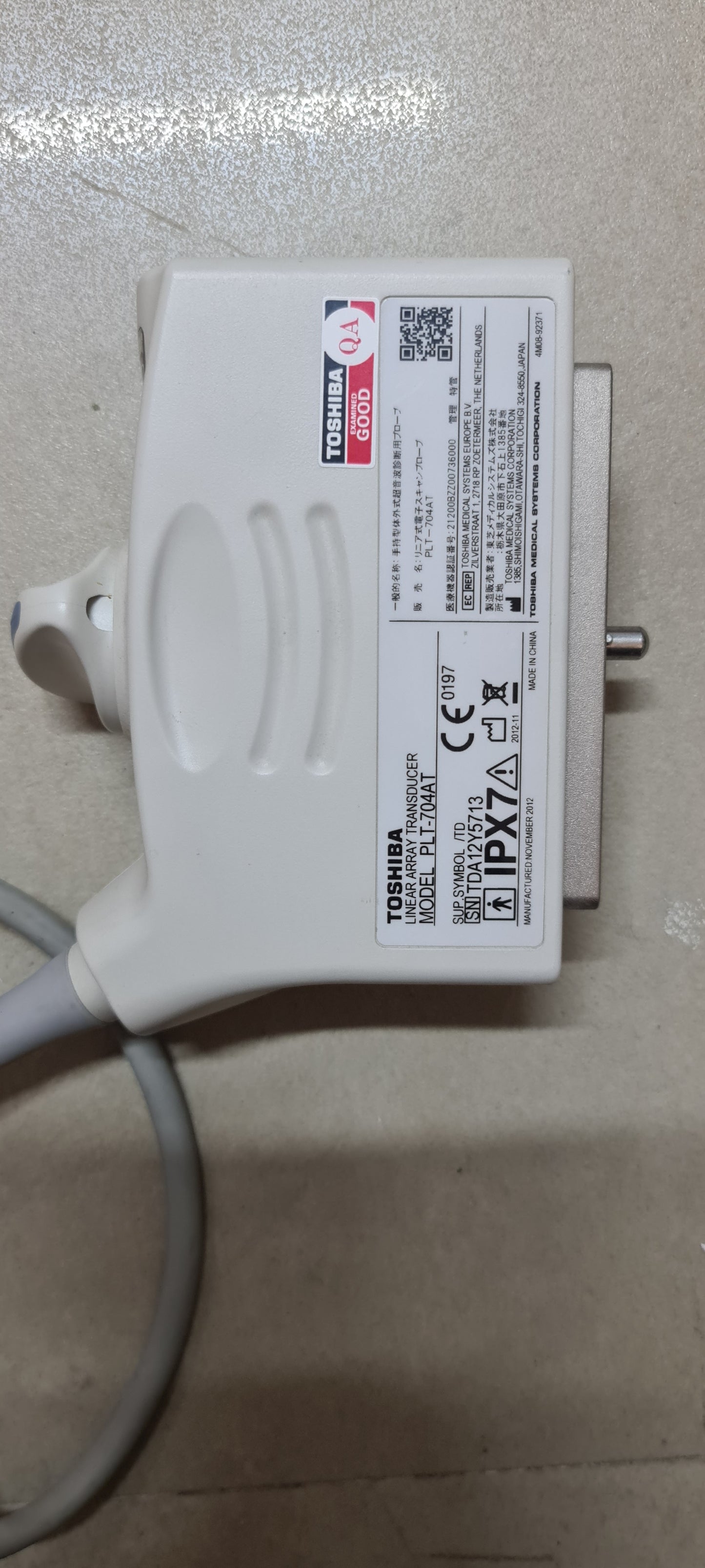Toshiba PLT-704AT Linear probe SN: TDA12Y5713 Dxb
