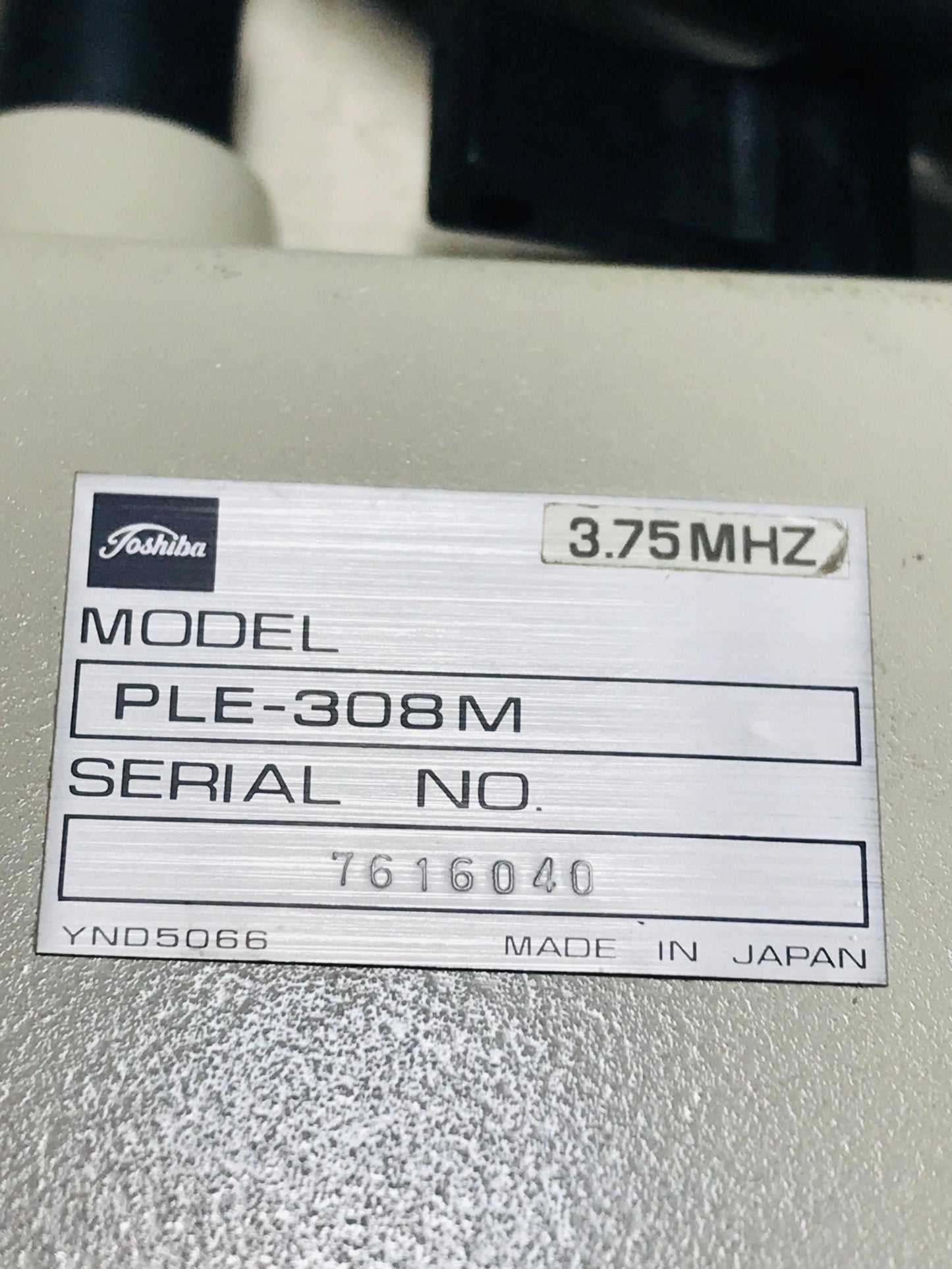 ...Toshiba PLE-308M Linear Probe UC