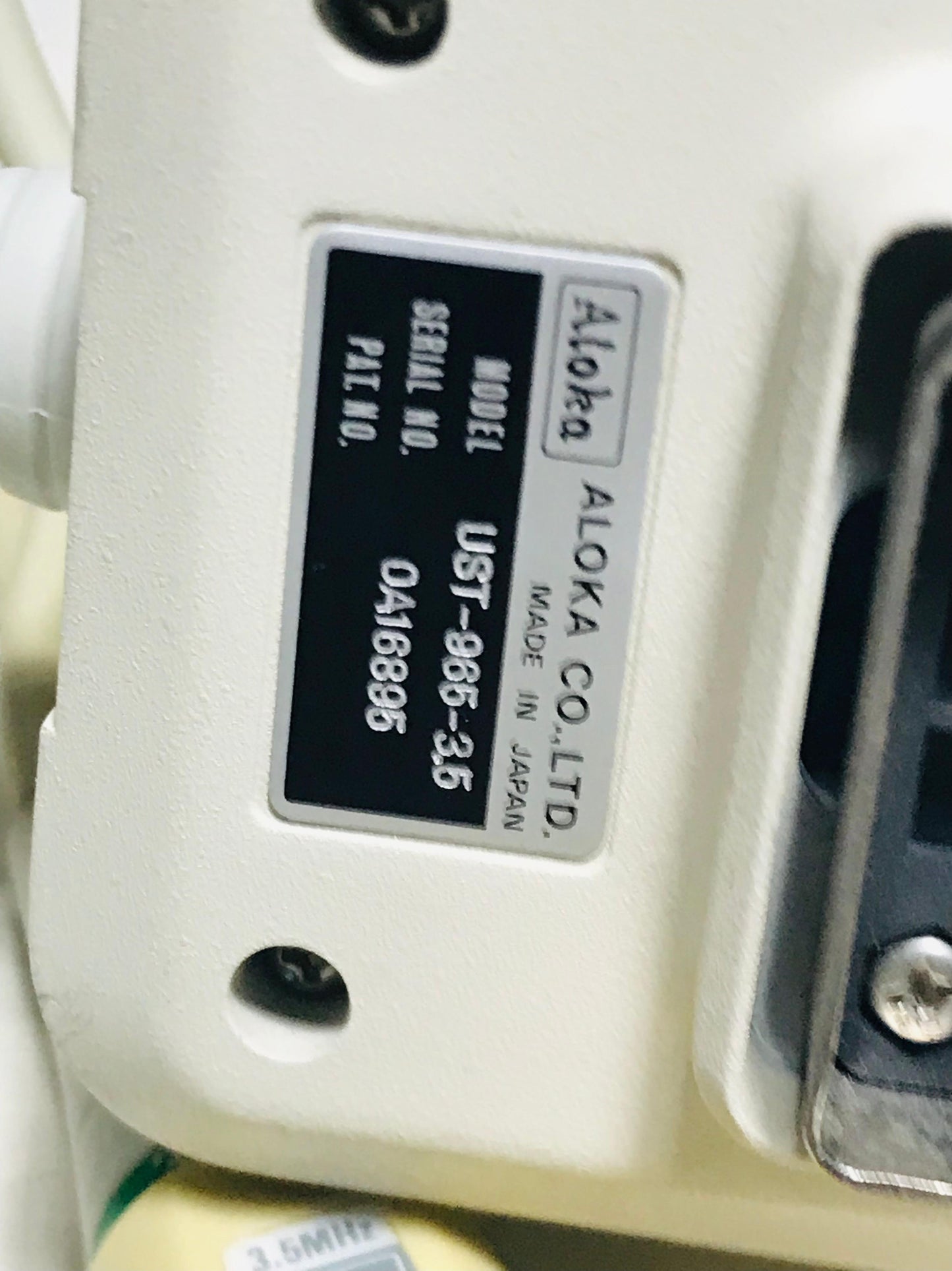 P...Aloka UST-965-3.5 Micro Convex Probe UC