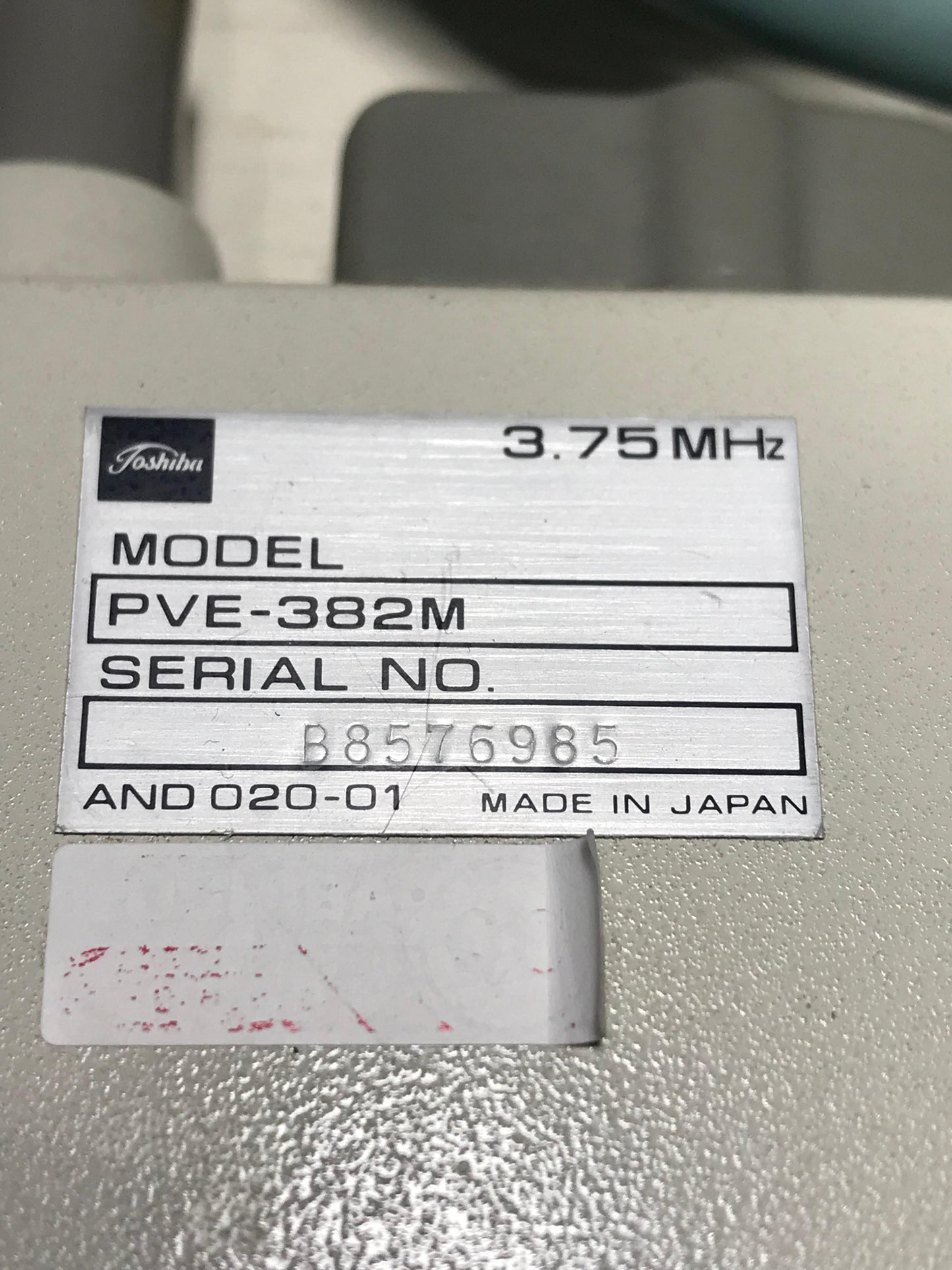 ...Toshiba PVE-382M Micro Convex Probe