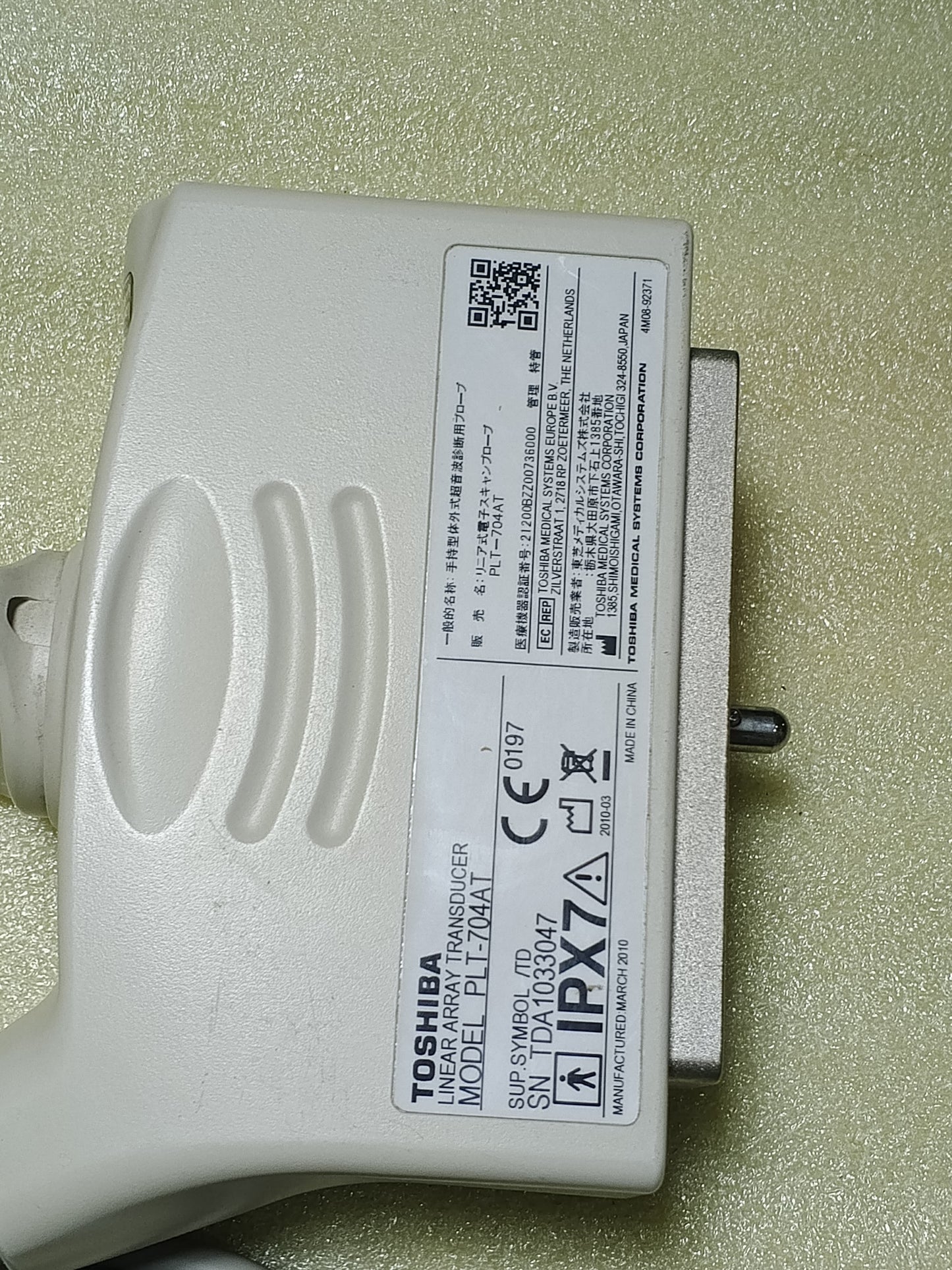 ..Toshiba PLT-704AT Linear probe