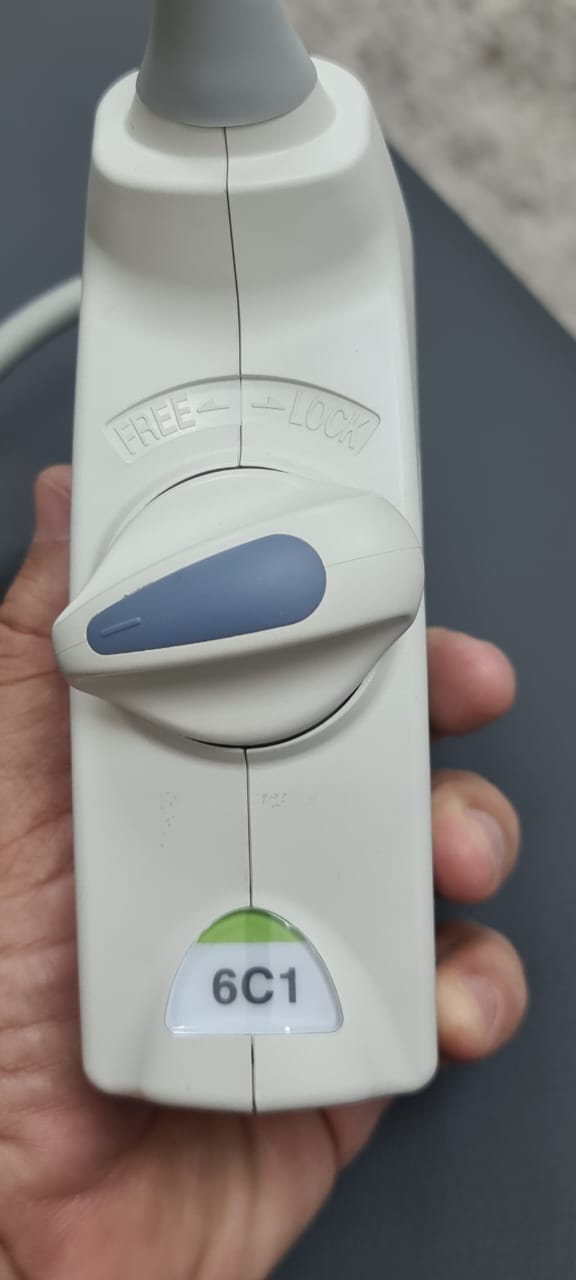 GE 6C1 convex probe sn. FDA1453023 checked dxb