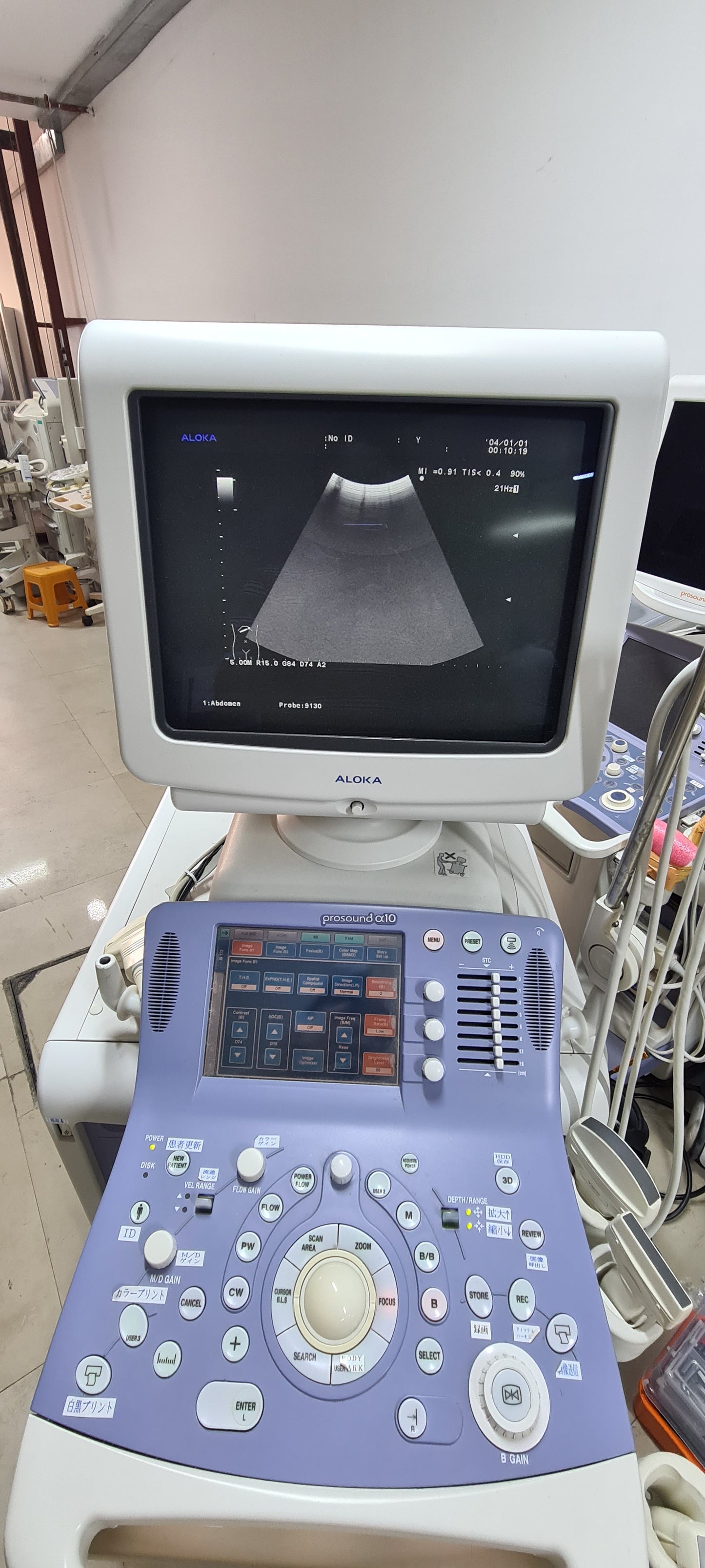 Aloka UST-9130 CONVEX checked Av. SN. X0061338