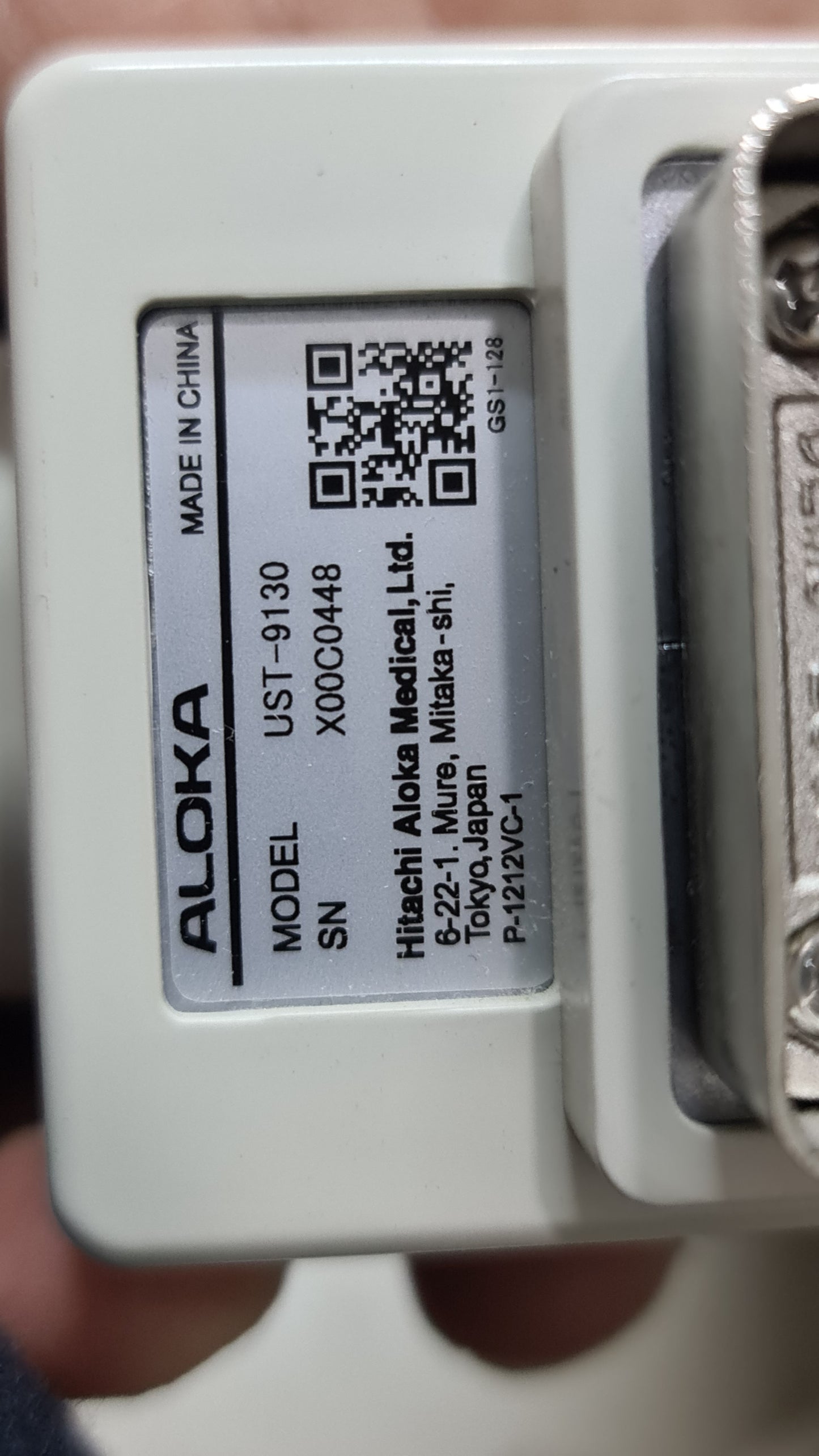Aloka UST-9130 CONVEX SN. X00C0448 CHECKED