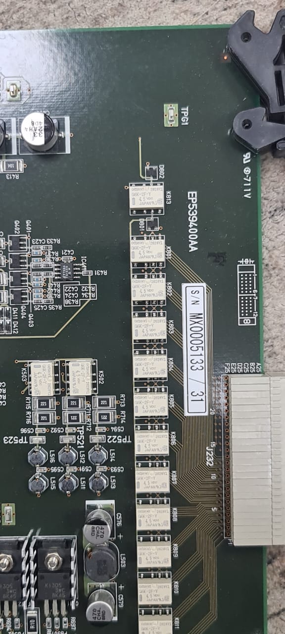 Hitachi aloka alpha 7 ultrasound board sn MX0005133/31 part no. EP539400AA dxb