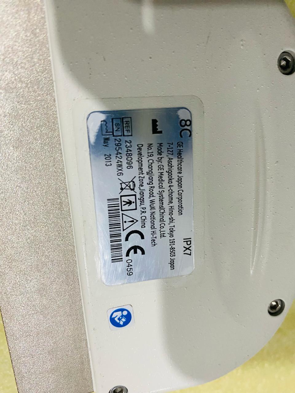 ..GE 8C Micro convex arrange ultrasound transducer. Mfg 2013