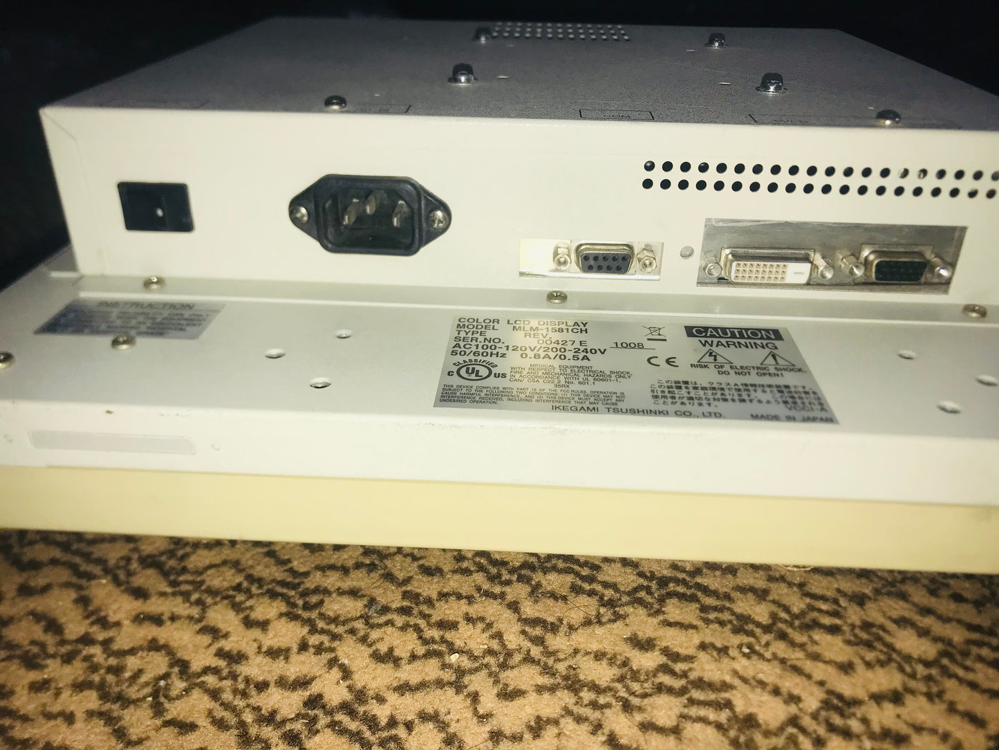 Ikegami color LCD Display