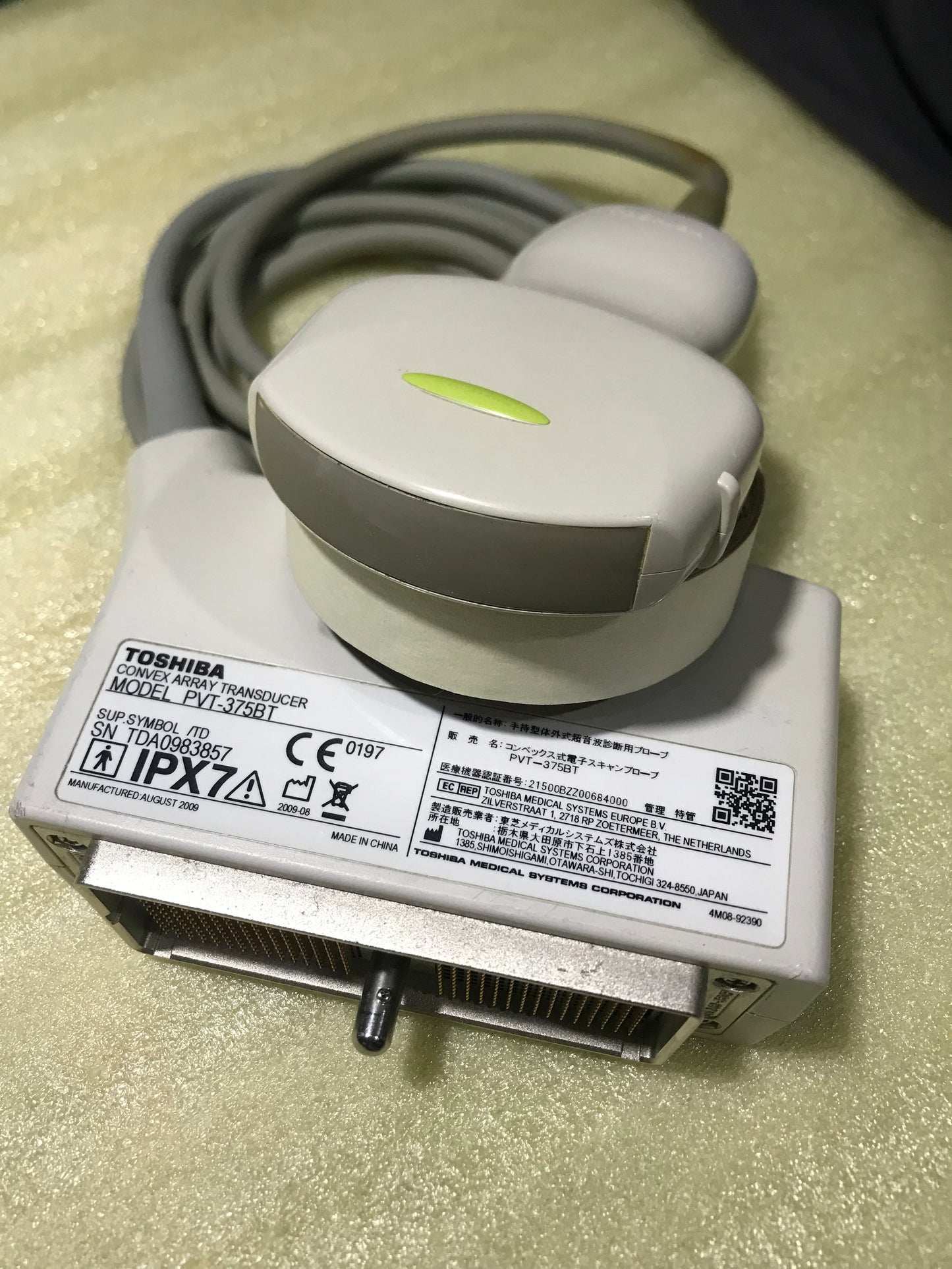 ...Toshiba PVT-375BT Convex Probe
