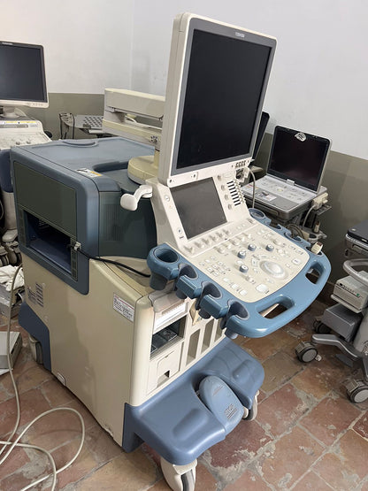 Toshiba Aplio XG Ultrasound machine with adult cardiac probe