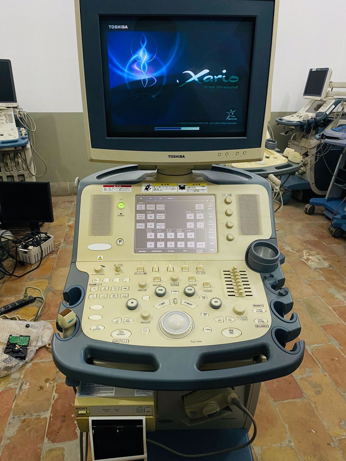 Toshiba Xario prime CRT with adult cardiac probe