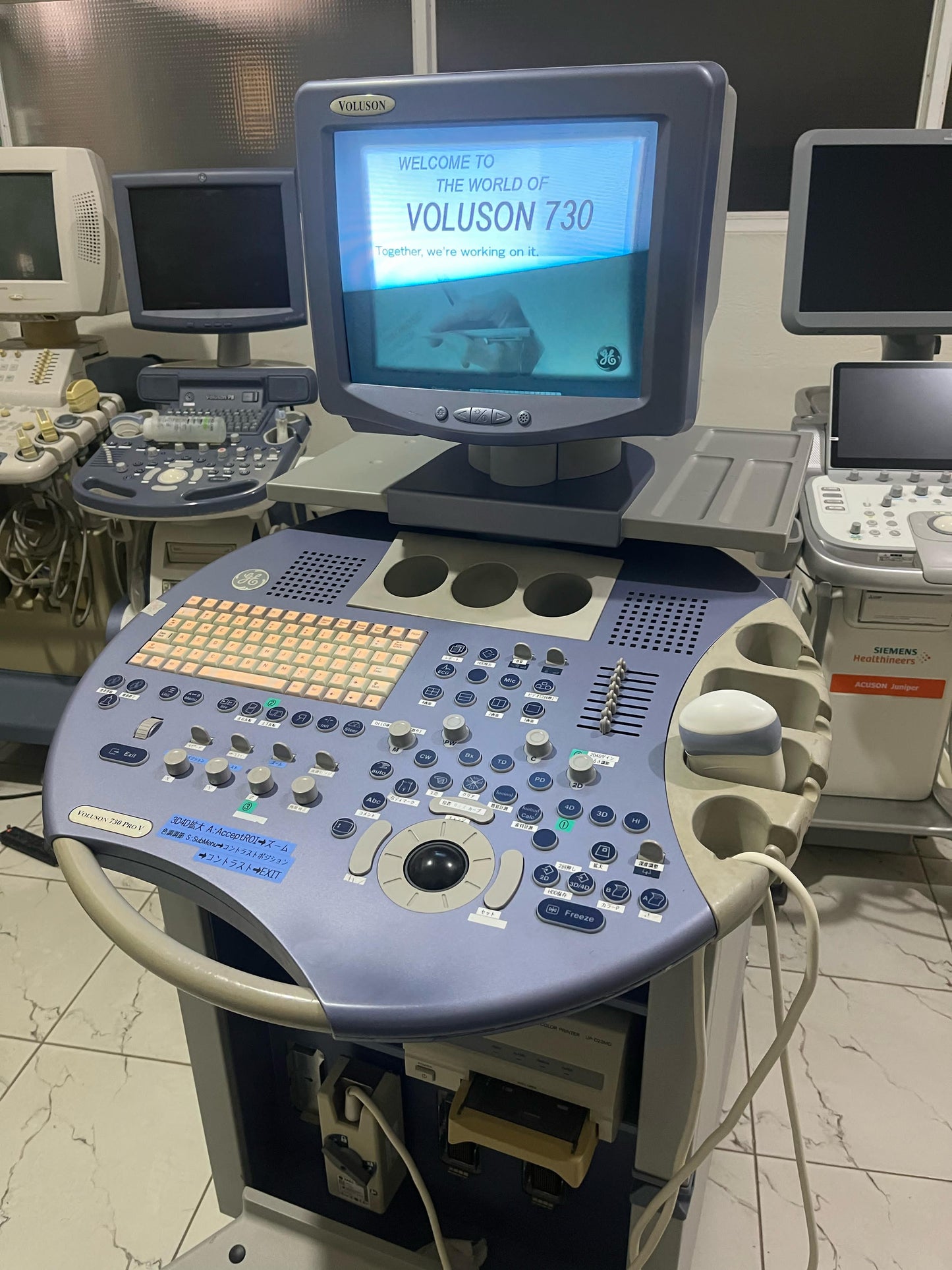 GE Voluson 730 pro v with convex probe