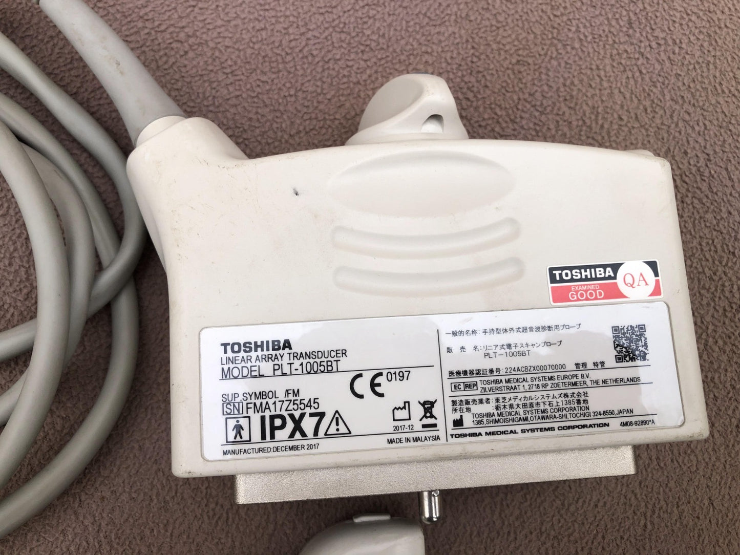 Toshiba linear  probe PLT-1005BT - Japan Medical Company LTD