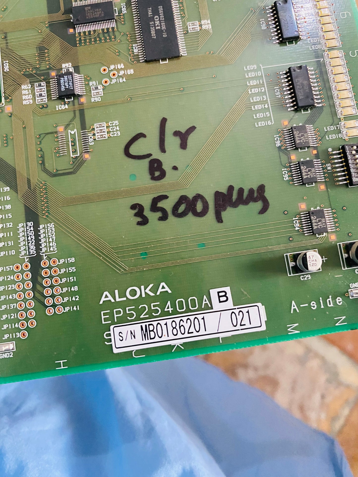 …Aloka SSD 3500 Ultrasound Board PCB/colour board  A-Side