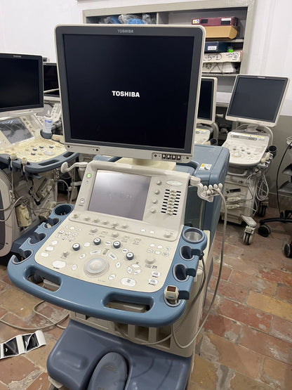 Toshiba Aplio XG Ultrasound machine with adult cardiac probe