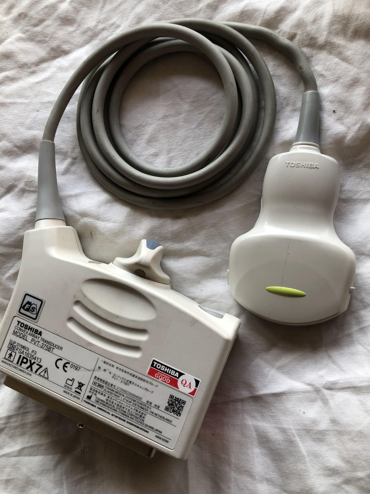 Toshiba PVT-375BT canvex probe - Japan Medical Company LTD