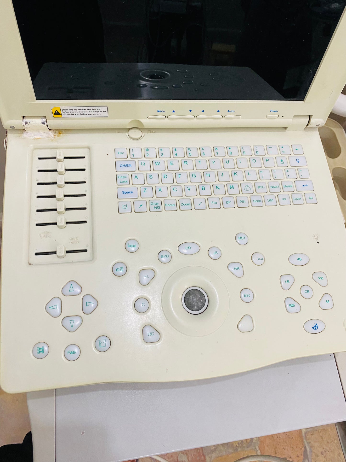 B..Linkton gray scale ultrasound machine, china used with convex probe