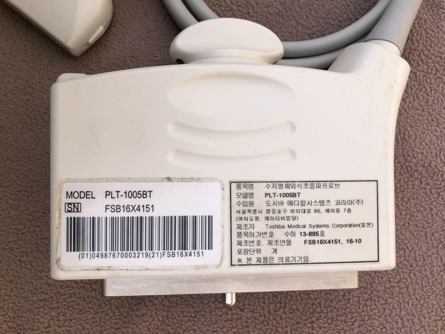 Toshiba linear probe PLT-1005BX - Japan Medical Company LTD