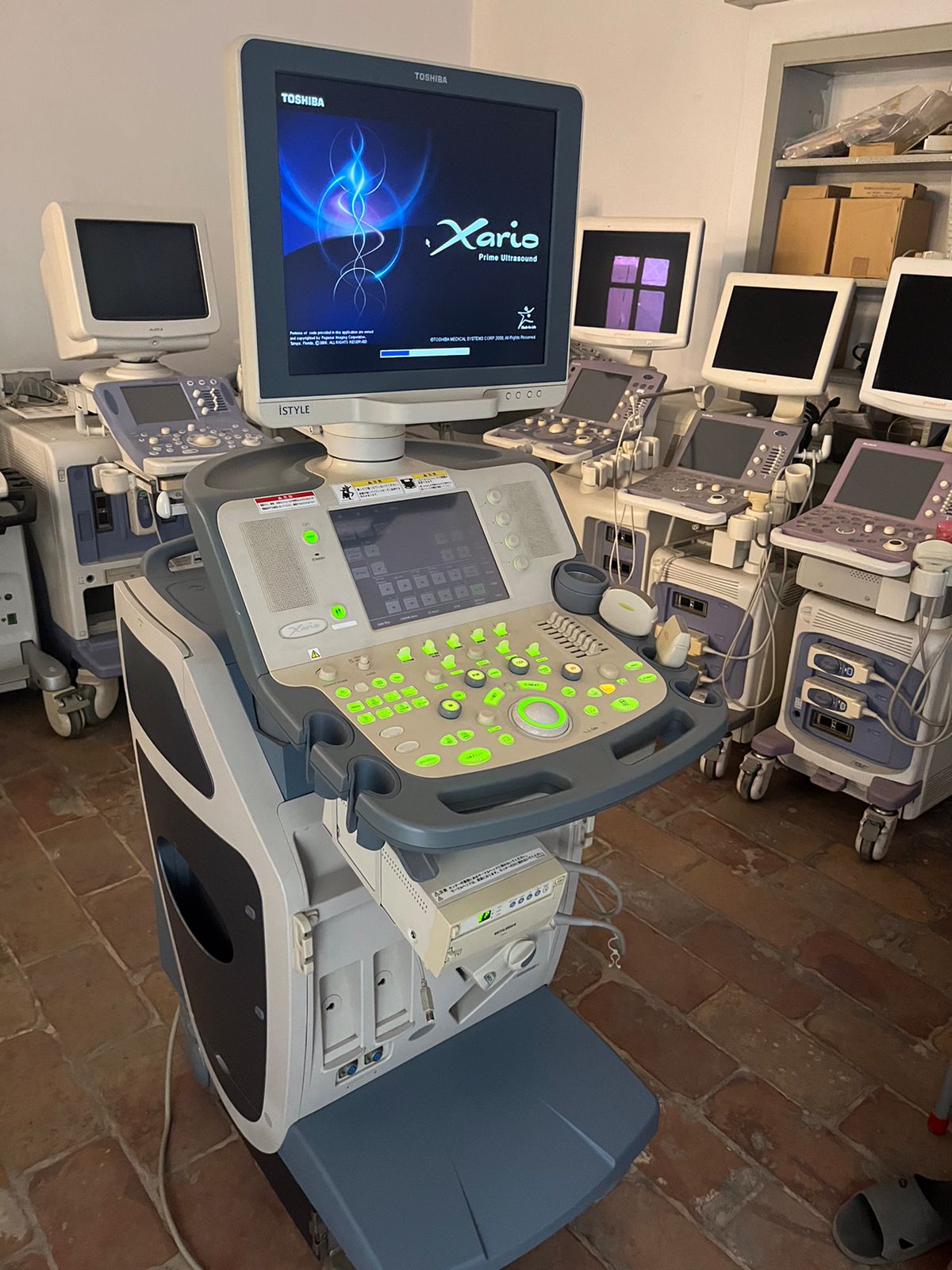 Toshiba Xario Prime with 2 probes, convex+linear