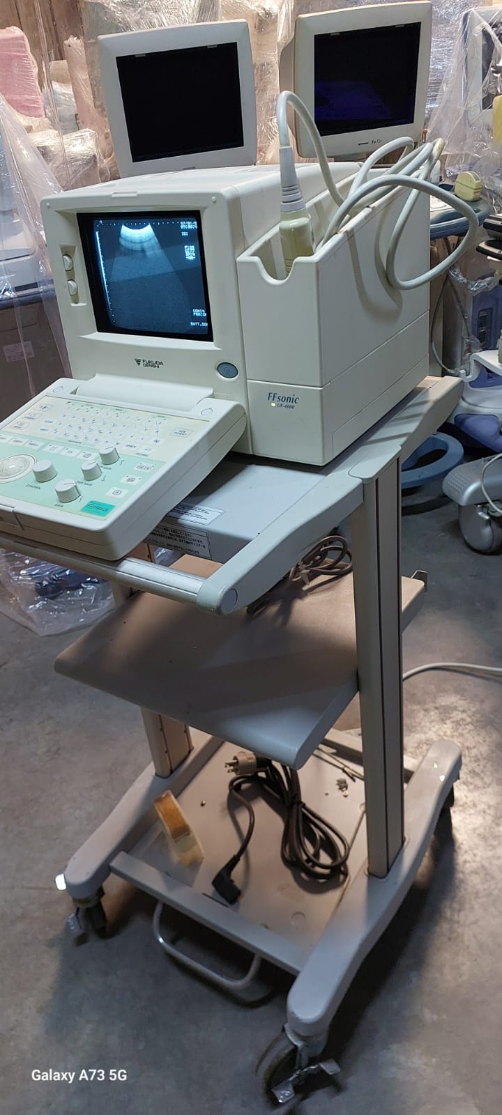 Fukuda Denshi UF-4000 Black and white ultrasound with convex probe