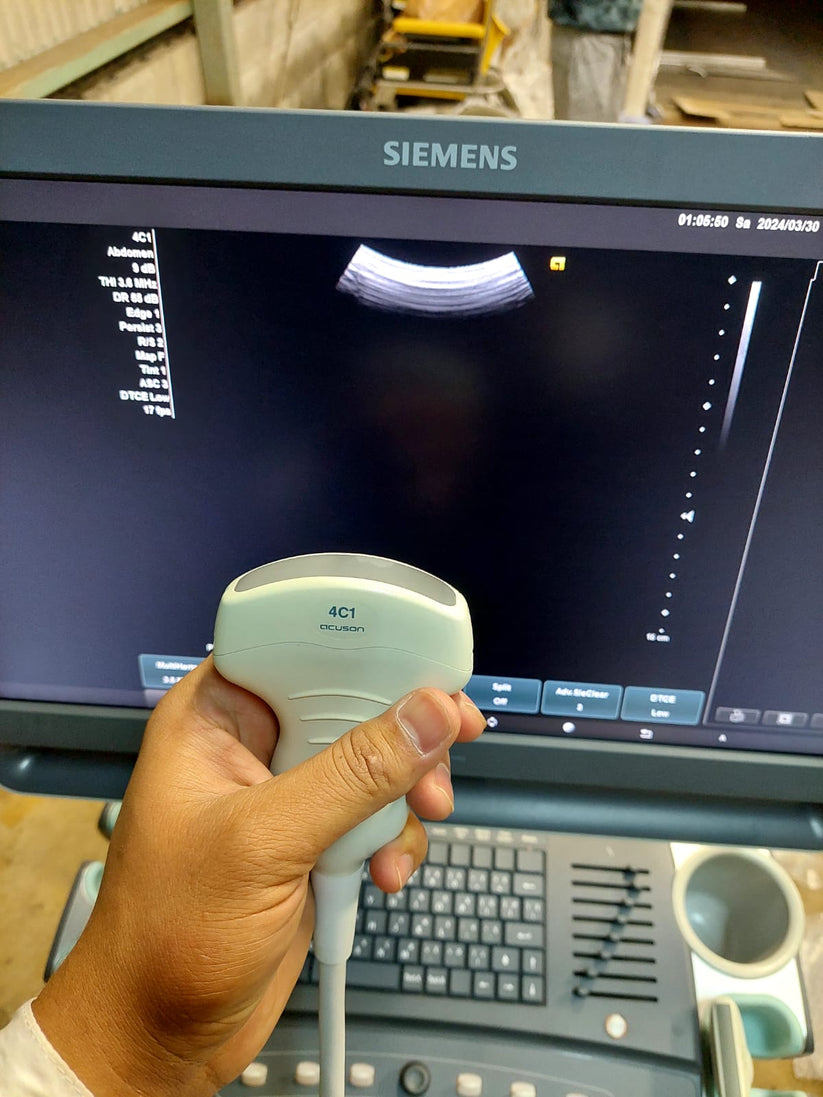 Original Used Siemens Acuson 4C1 Convex Array Ultrasound Transducer for Siemens Acuson S1000/S2000/S3000/X700/Sequoia 512/Aspen. Mfg 2015