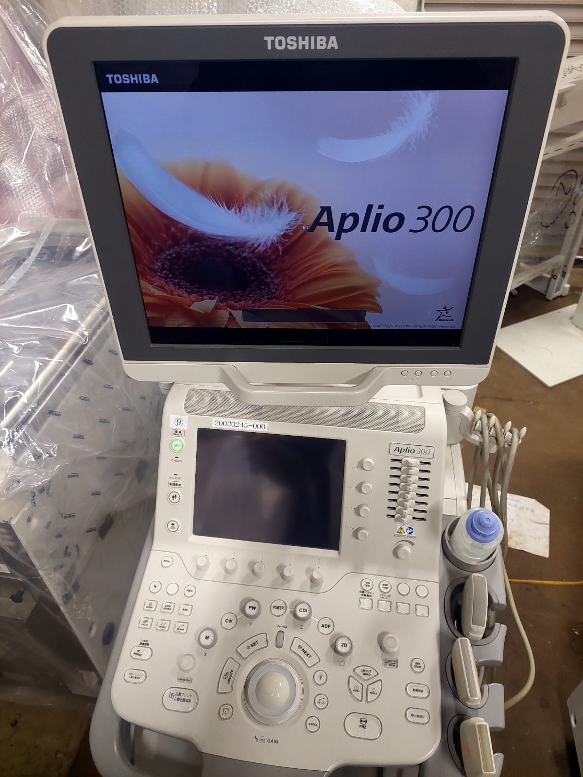 Toshiba Aplio 300 with convex(PVT-375BT), PLT(704AT), PLT(805AT) probes. - Japan Medical Company LTD