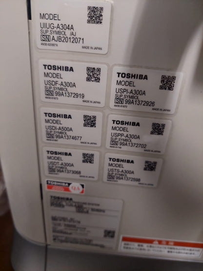 Toshiba Aplio 300 with convex(PVT-375BT), PLT(704AT), PLT(805AT) probes. - Japan Medical Company LTD