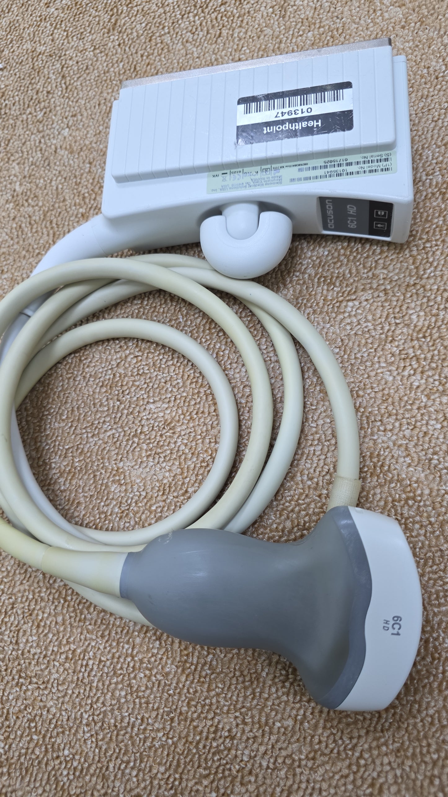 Siemens Acuson 6C1 HD Ultrasound Probe MFg: 2016 DXB unchecked